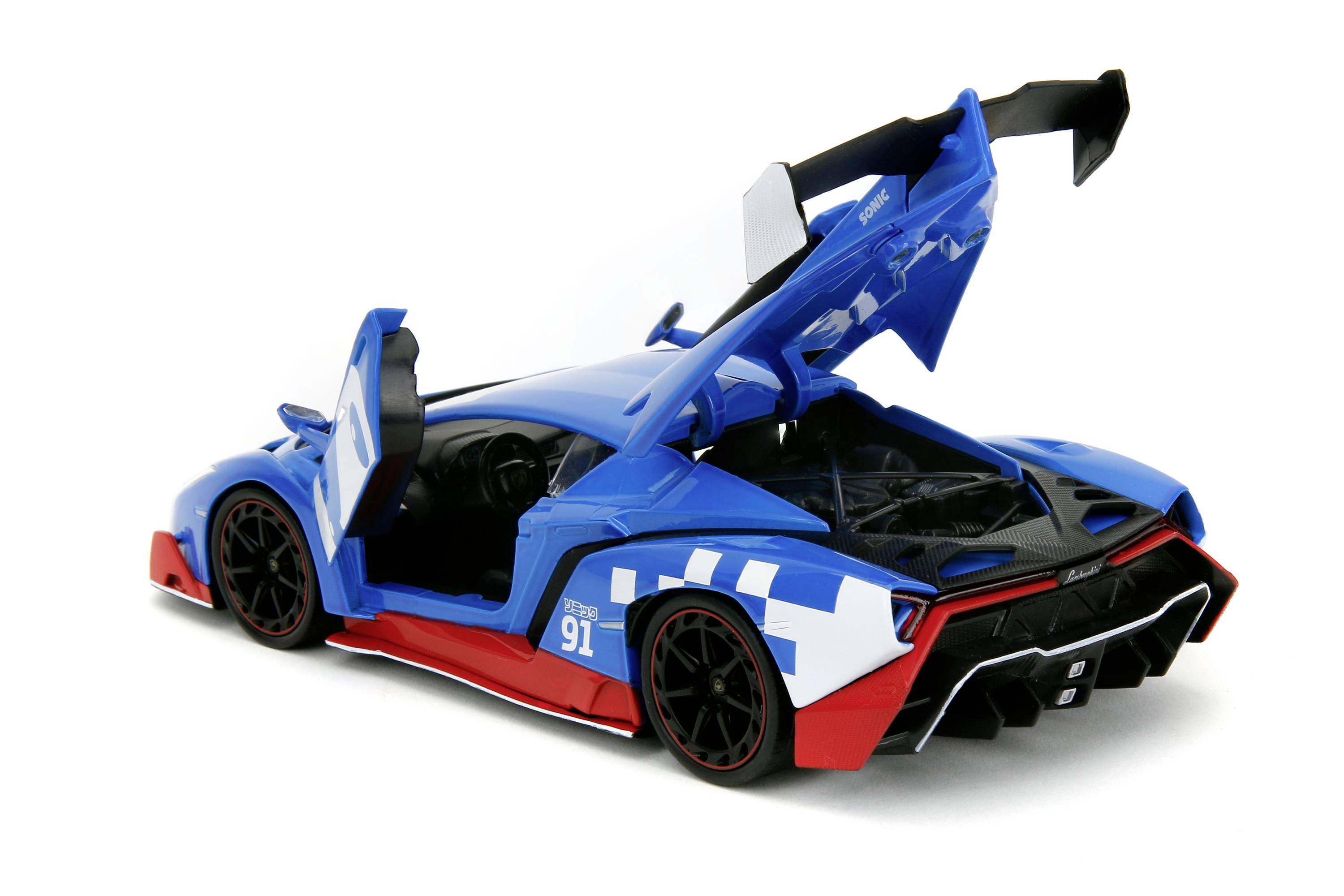 JADA TOYS Sonic Lamborghini Veneno Fertigmodell PKW Modell