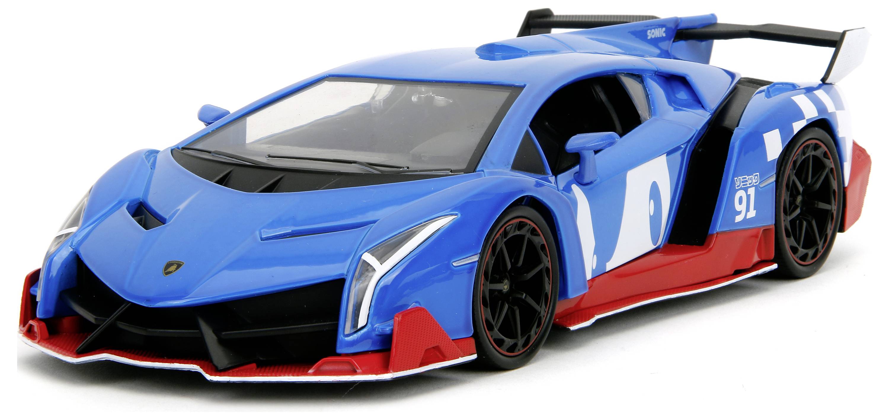 JADA TOYS Sonic Lamborghini Veneno Fertigmodell PKW Modell