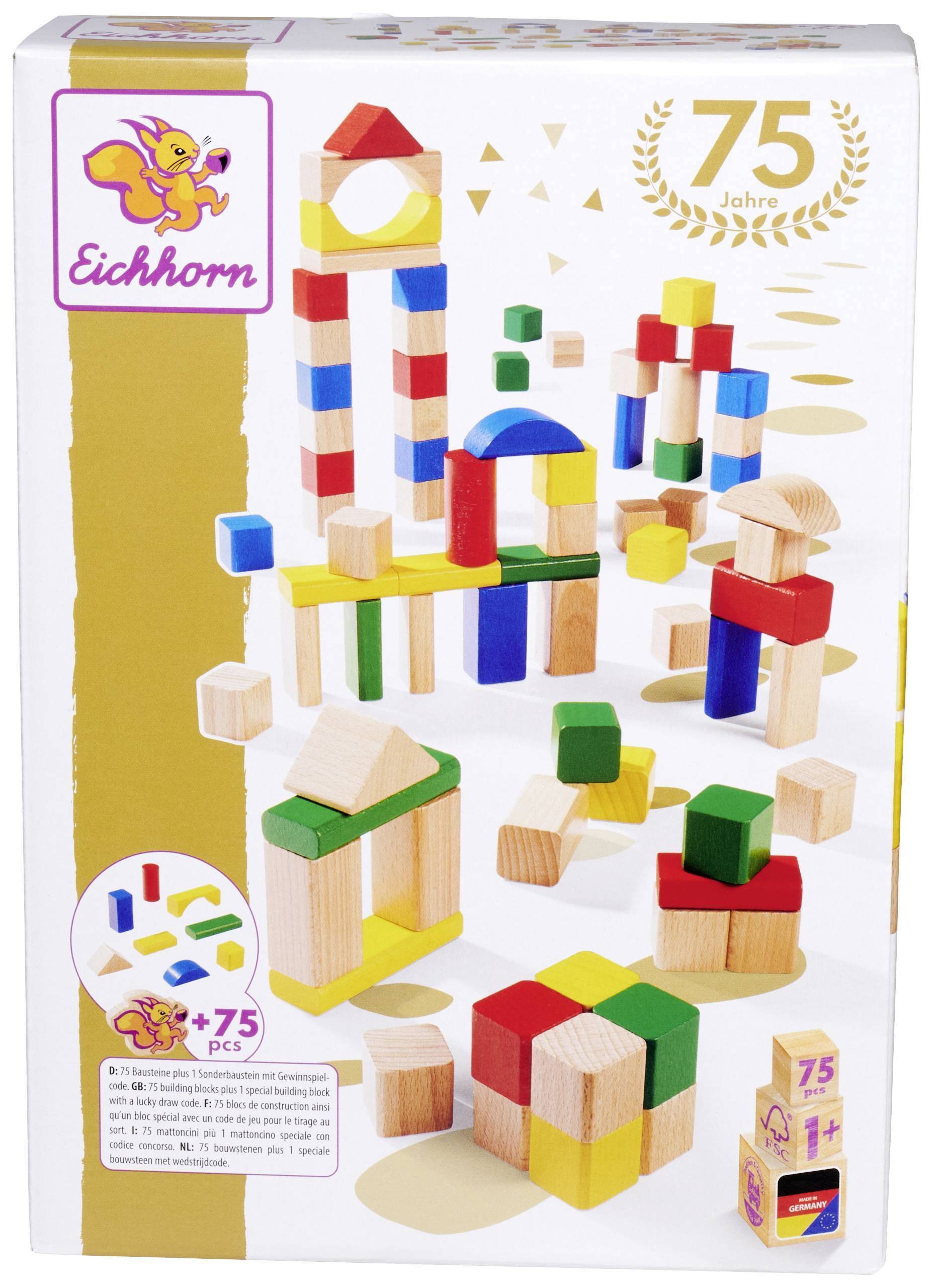 Eichhorn Bauteilset Constructor Anzahl Teile: 75 Altersklasse: ab 1 Jahr