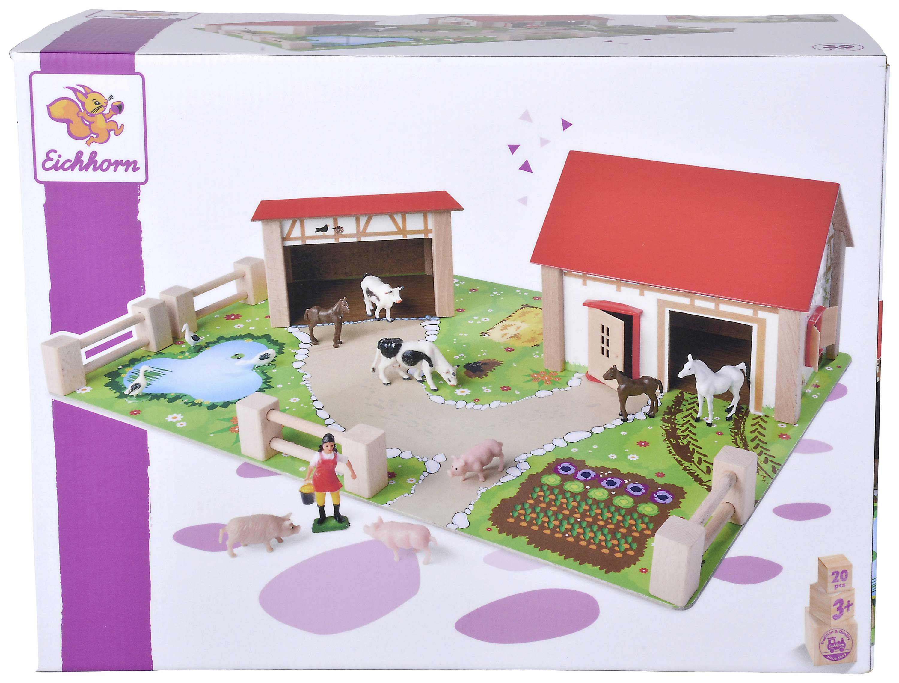 Eichhorn Bauteilset Constructor Anzahl Teile: 20 Altersklasse: ab 3 Jahre