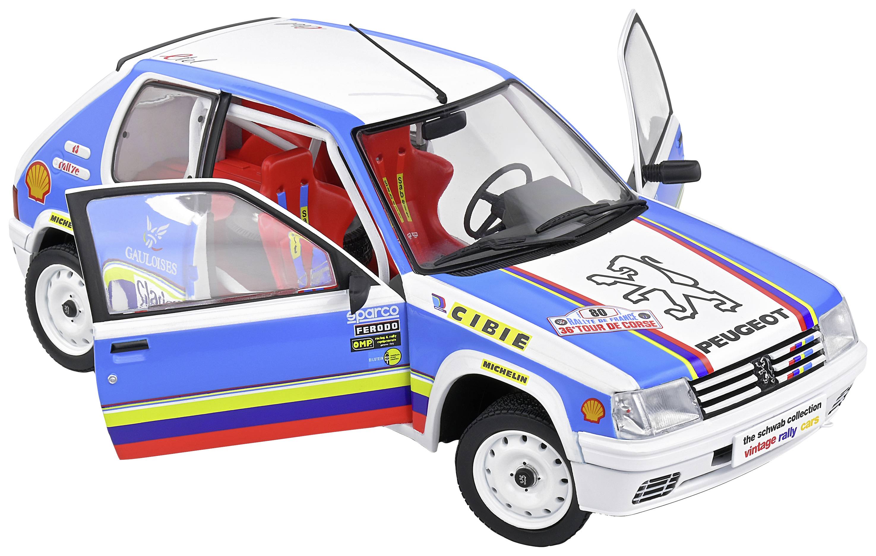 Solido Peugeot 205 Rallye 1,9L weiß 1:18 Modellauto