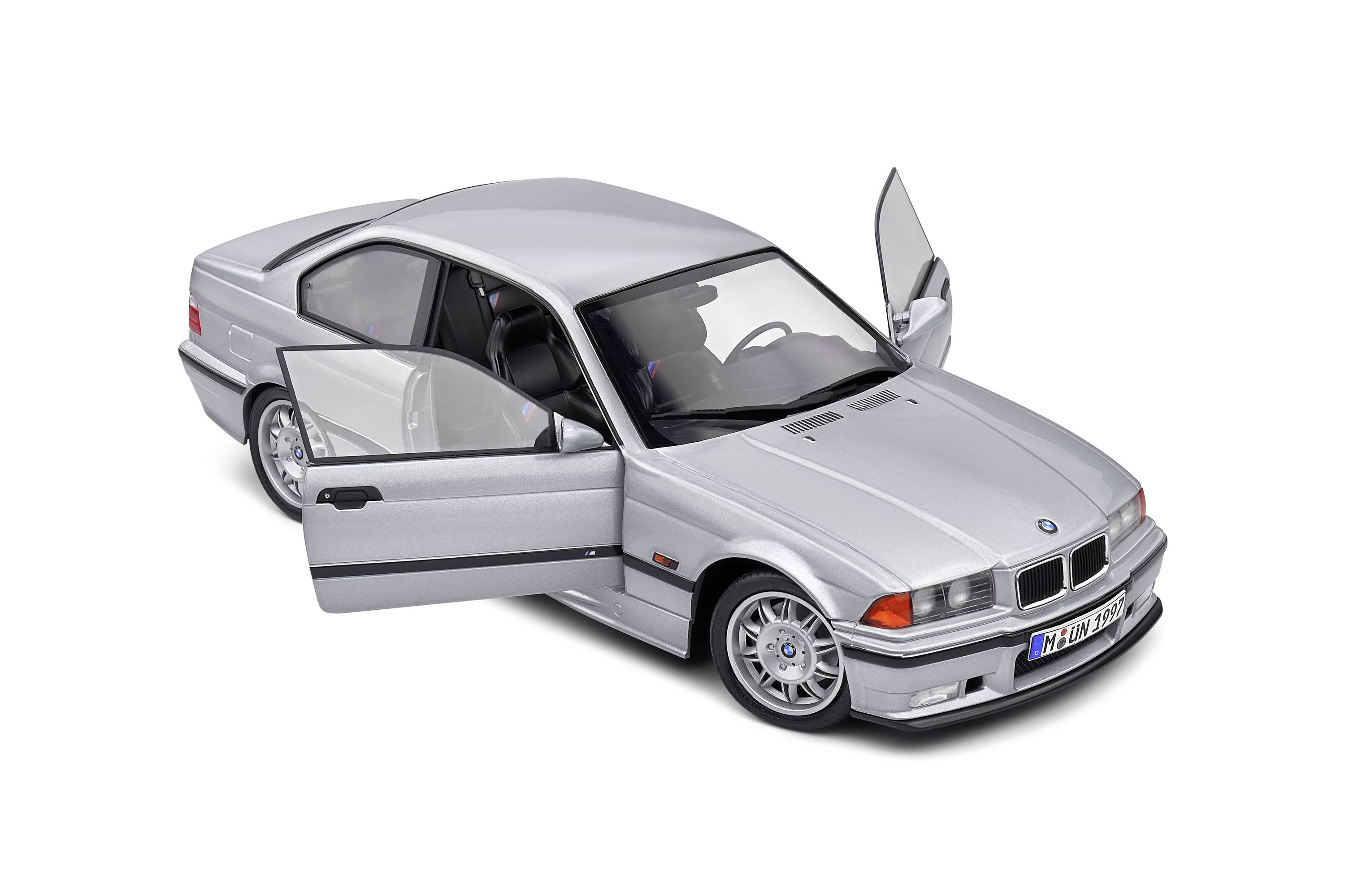 Solido BMW E36 M3 Coupe 1990silber 1:18 Modellauto