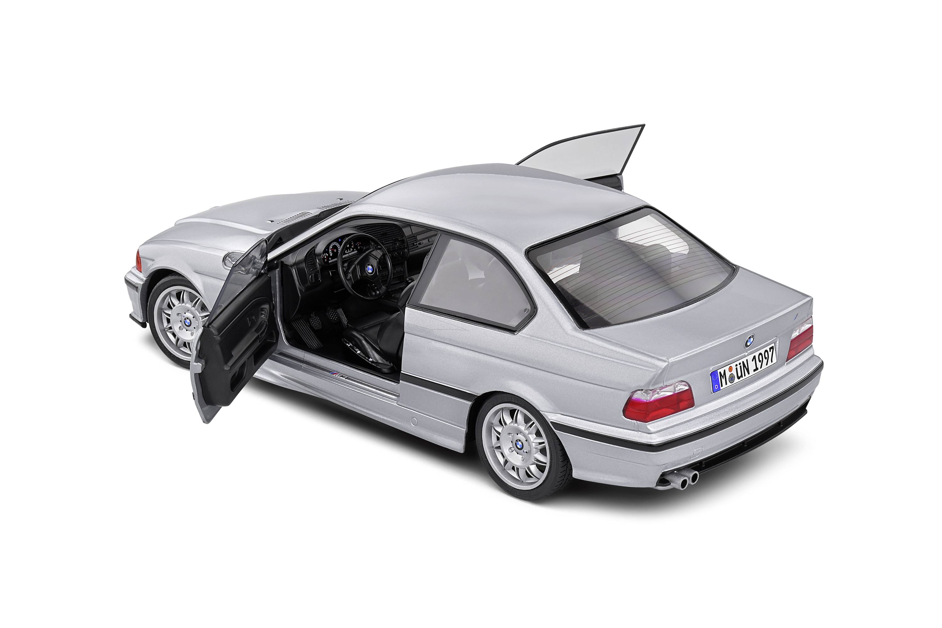Solido BMW E36 M3 Coupe 1990silber 1:18 Modellauto