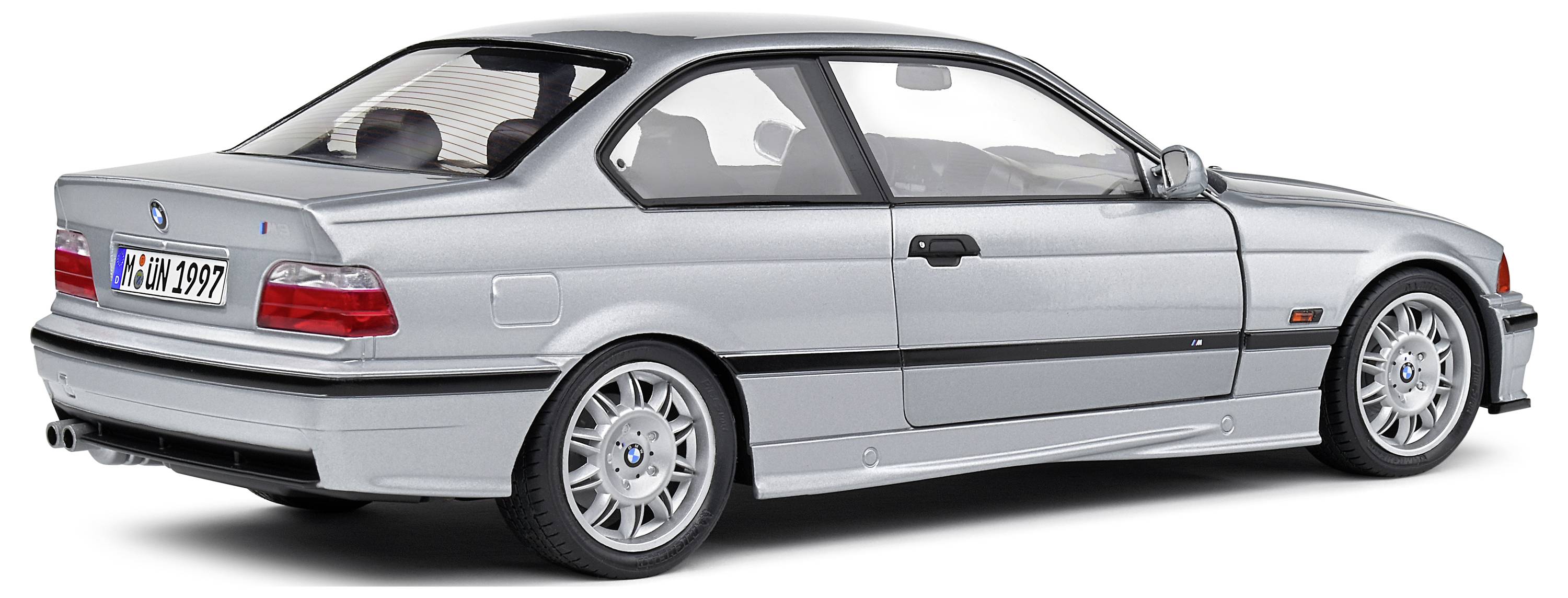 Solido BMW E36 M3 Coupe 1990silber 1:18 Modellauto