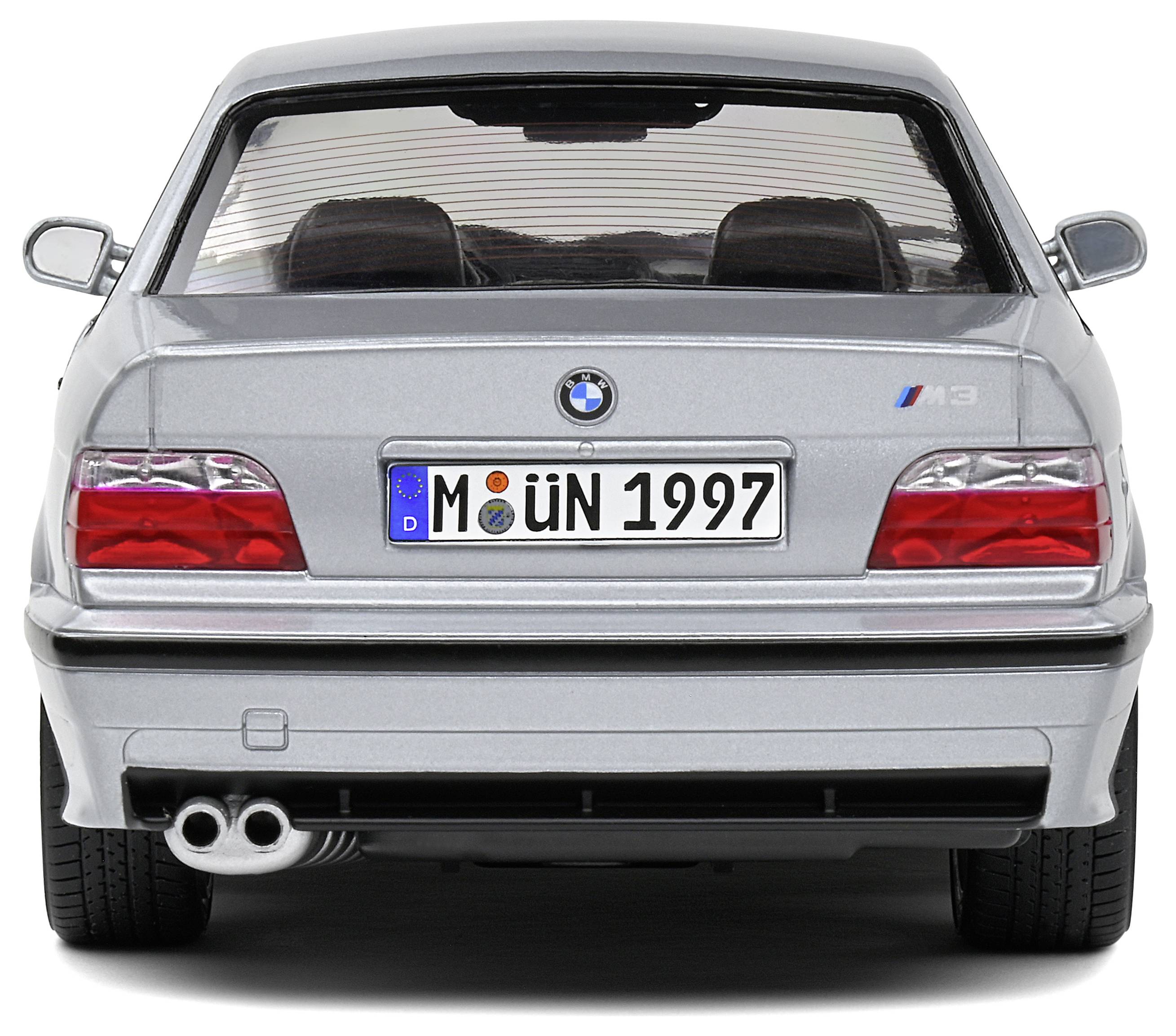 Solido BMW E36 M3 Coupe 1990silber 1:18 Modellauto