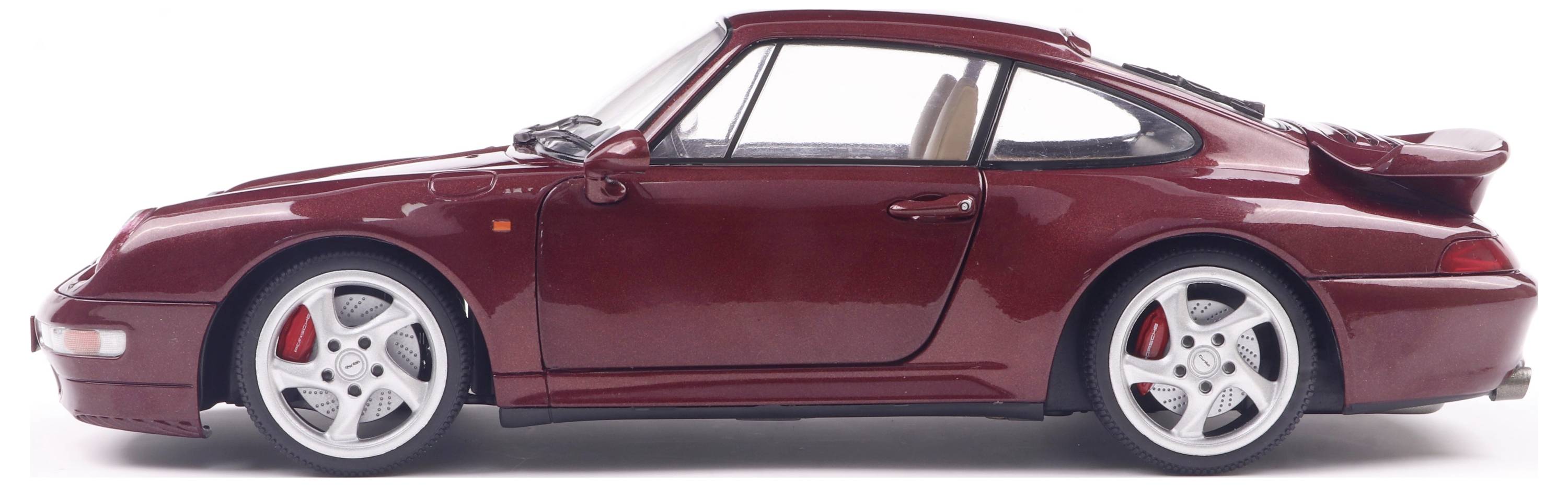 Solido Porsche 911 (993) Turbo 1997 rot 1:18 Modellauto