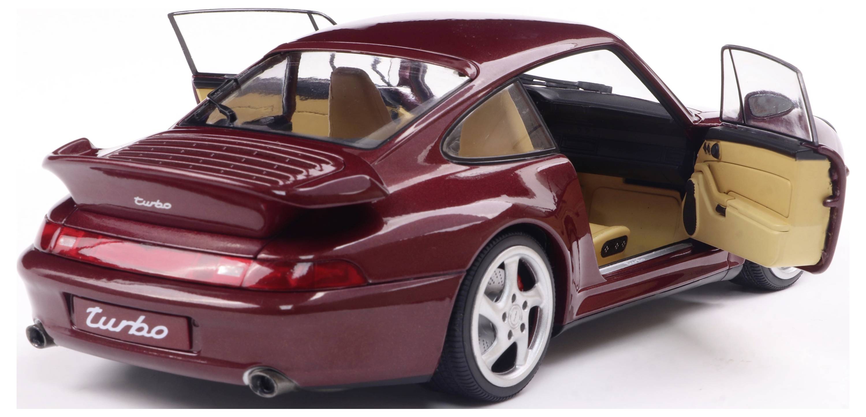 Solido Porsche 911 (993) Turbo 1997 rot 1:18 Modellauto