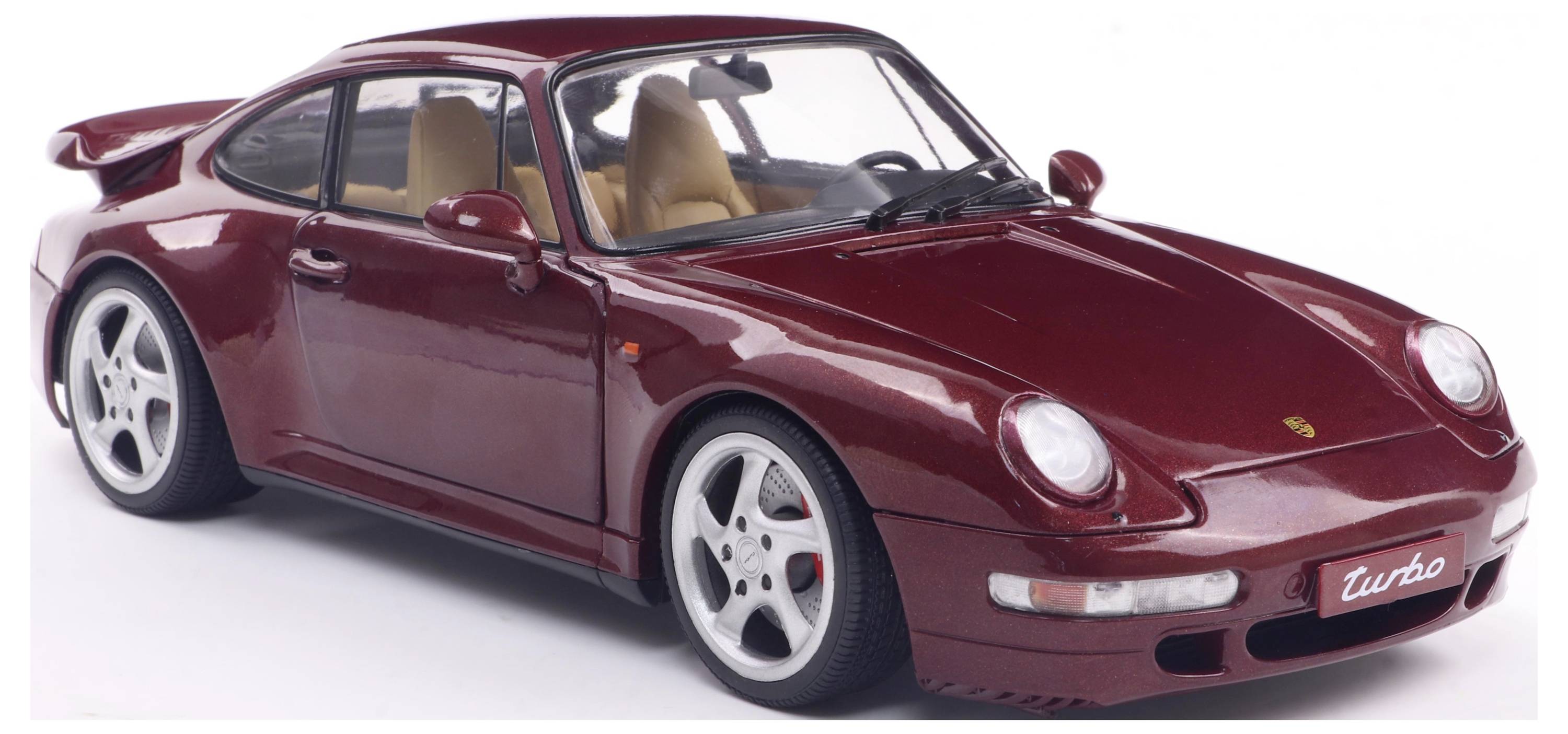 Solido Porsche 911 (993) Turbo 1997 rot 1:18 Modellauto