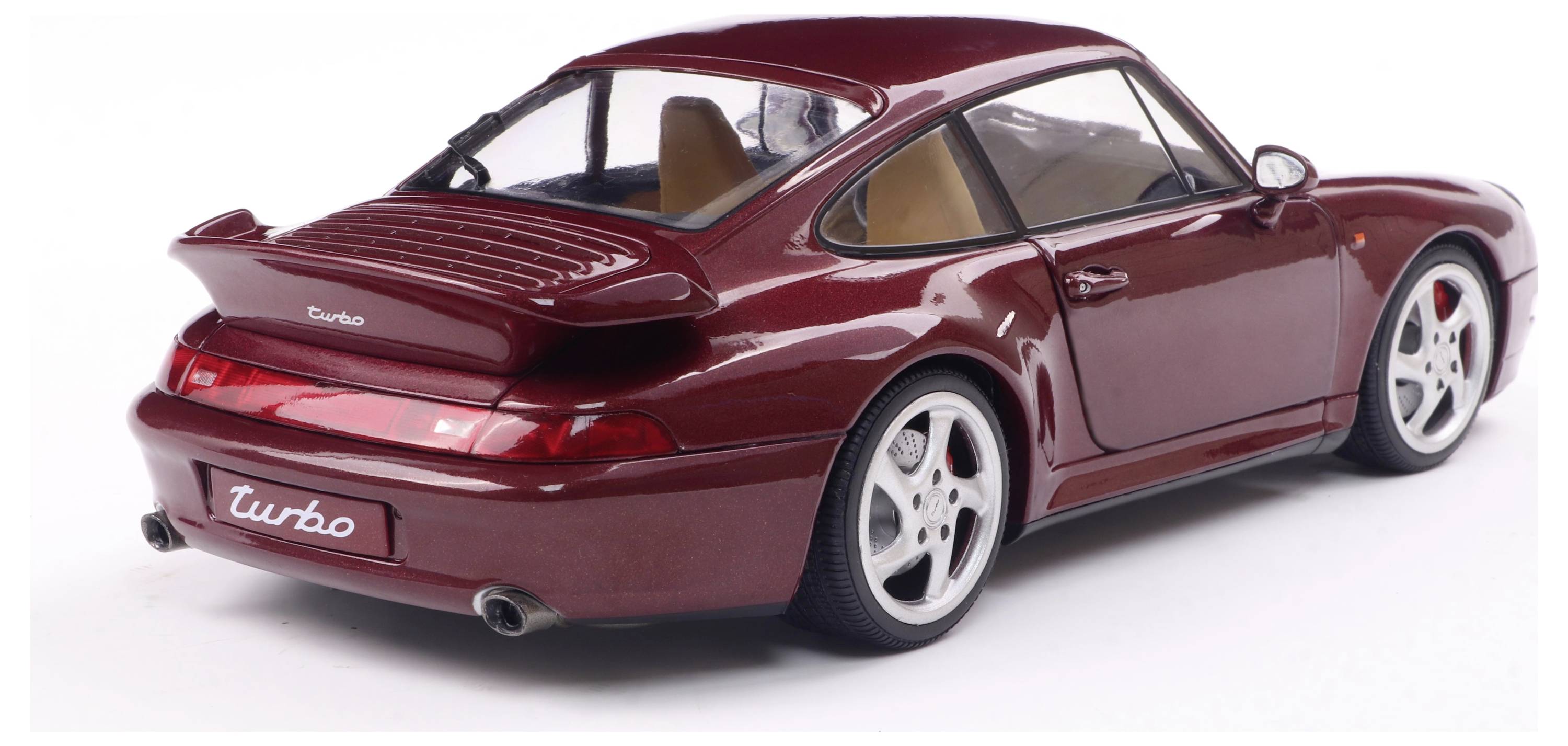 Solido Porsche 911 (993) Turbo 1997 rot 1:18 Modellauto