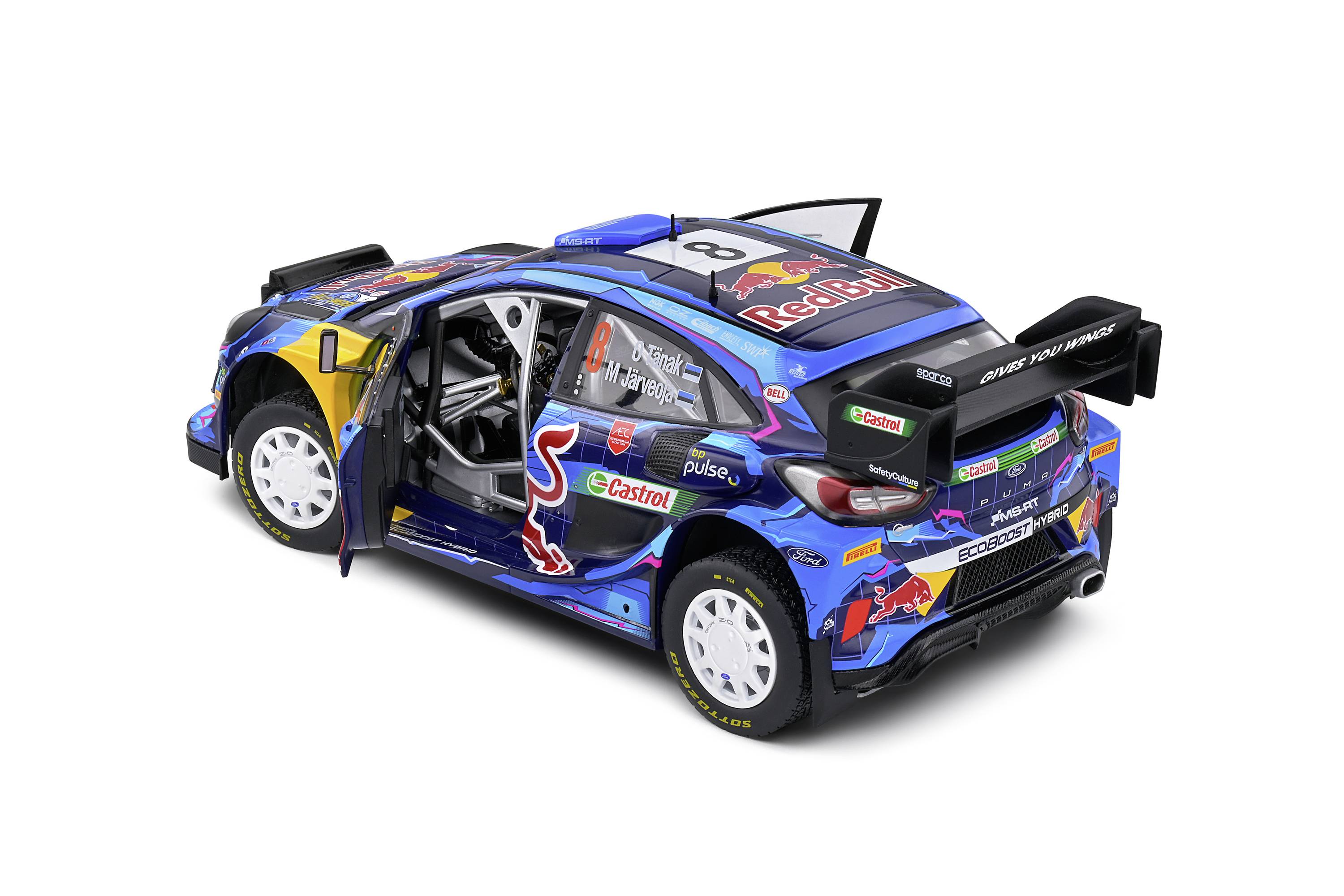 Solido Ford Puma Rally1 Hybrid #8 blau 1:18 Modellauto