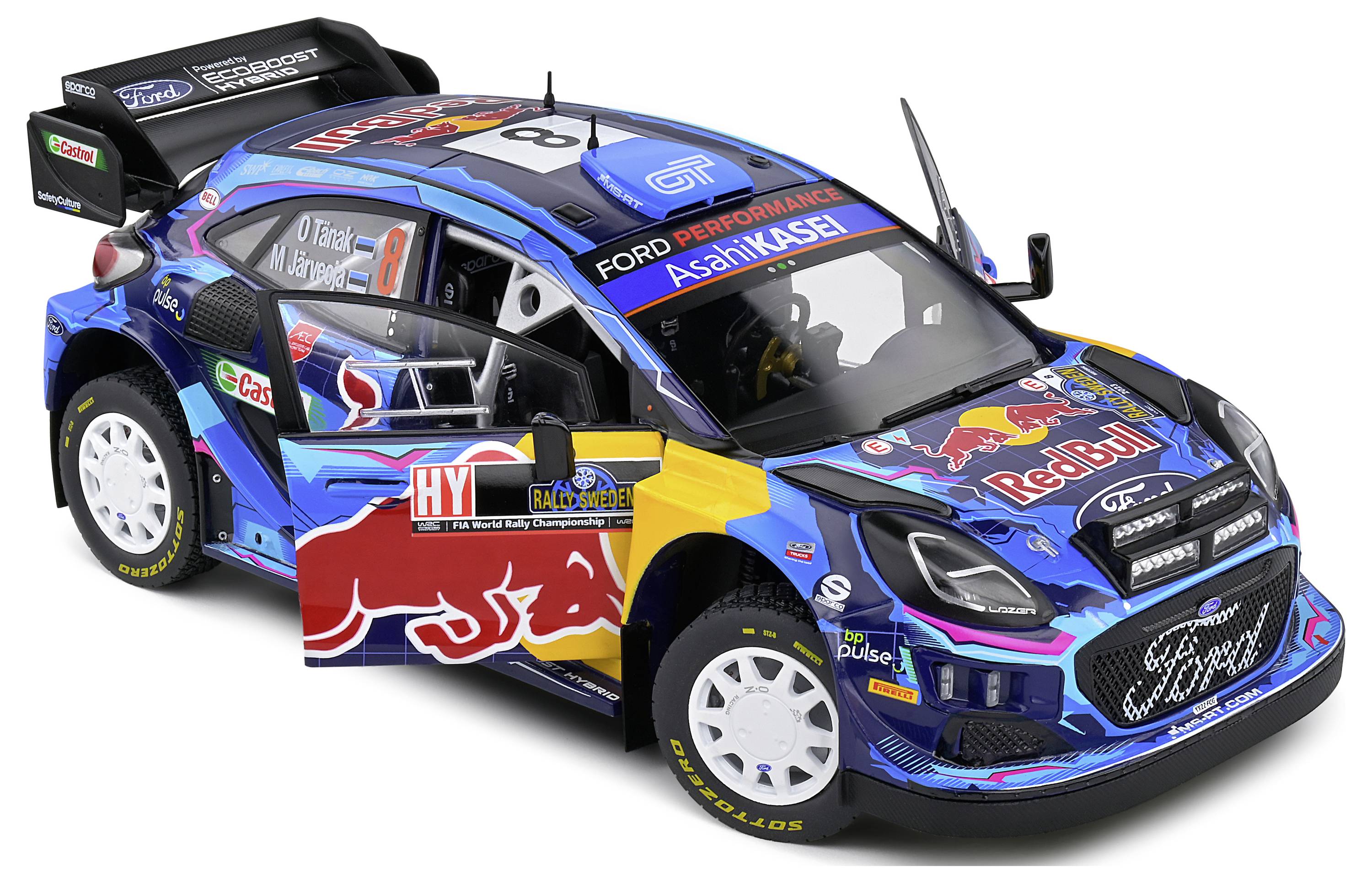 Solido Ford Puma Rally1 Hybrid #8 blau 1:18 Modellauto