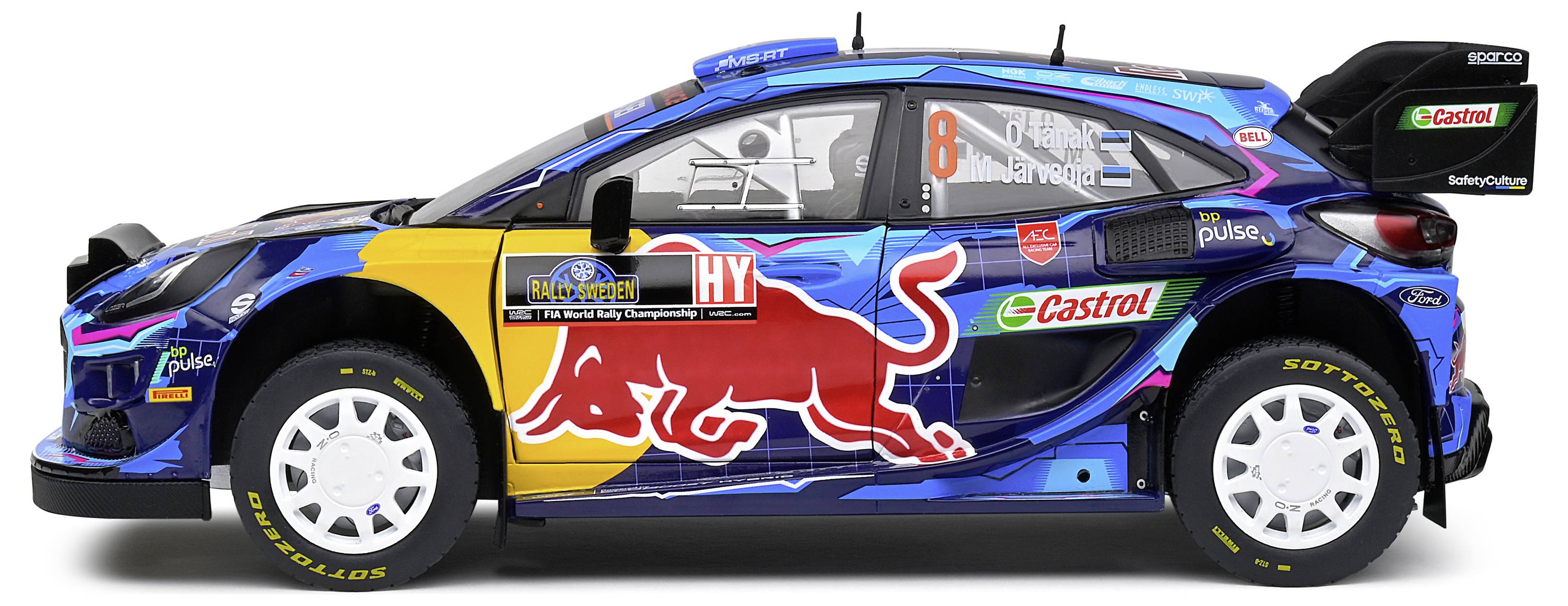 Solido Ford Puma Rally1 Hybrid #8 blau 1:18 Modellauto