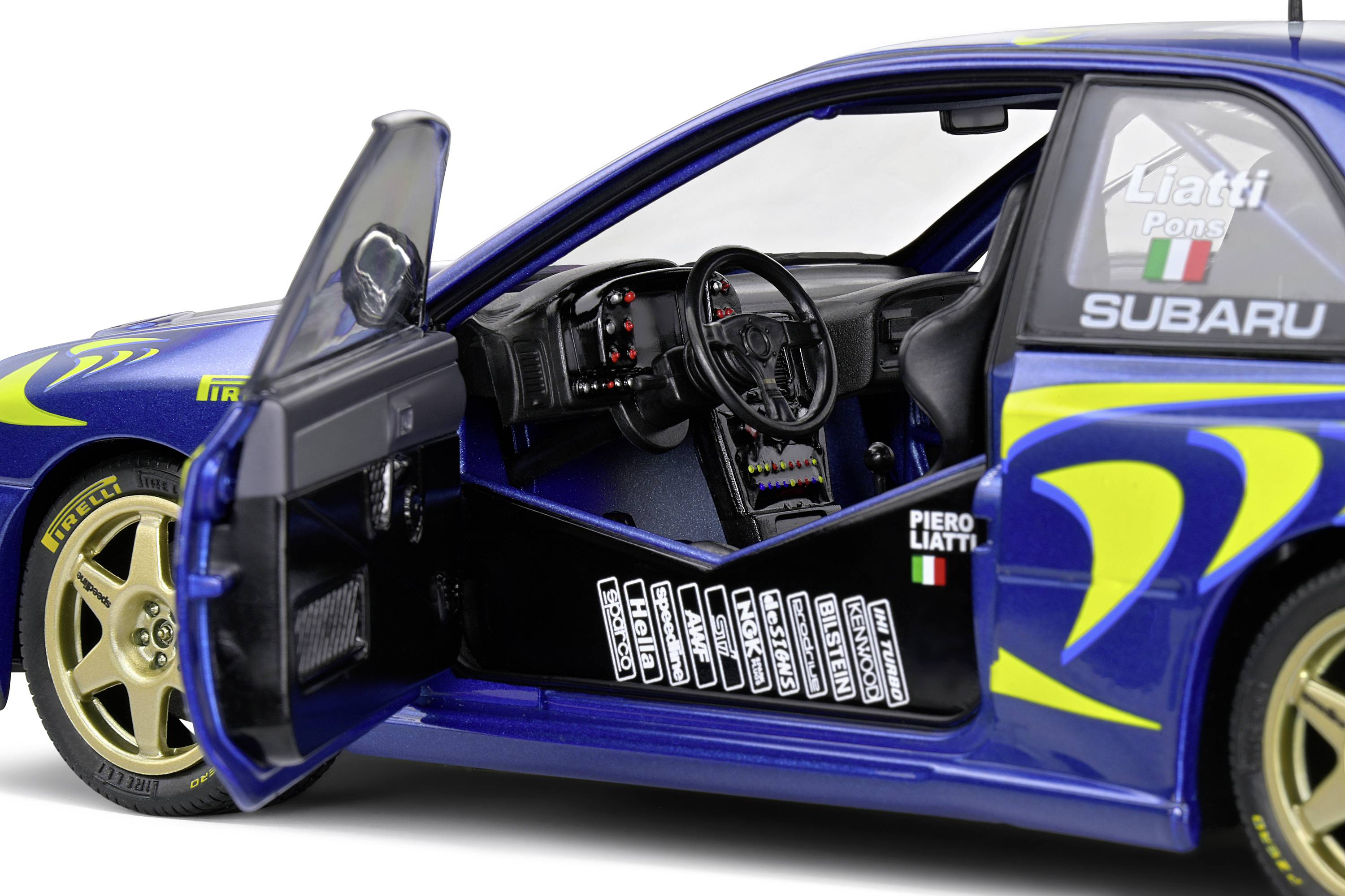 Solido Subaru Impreza 22B #4 blau 1:18 Modellauto