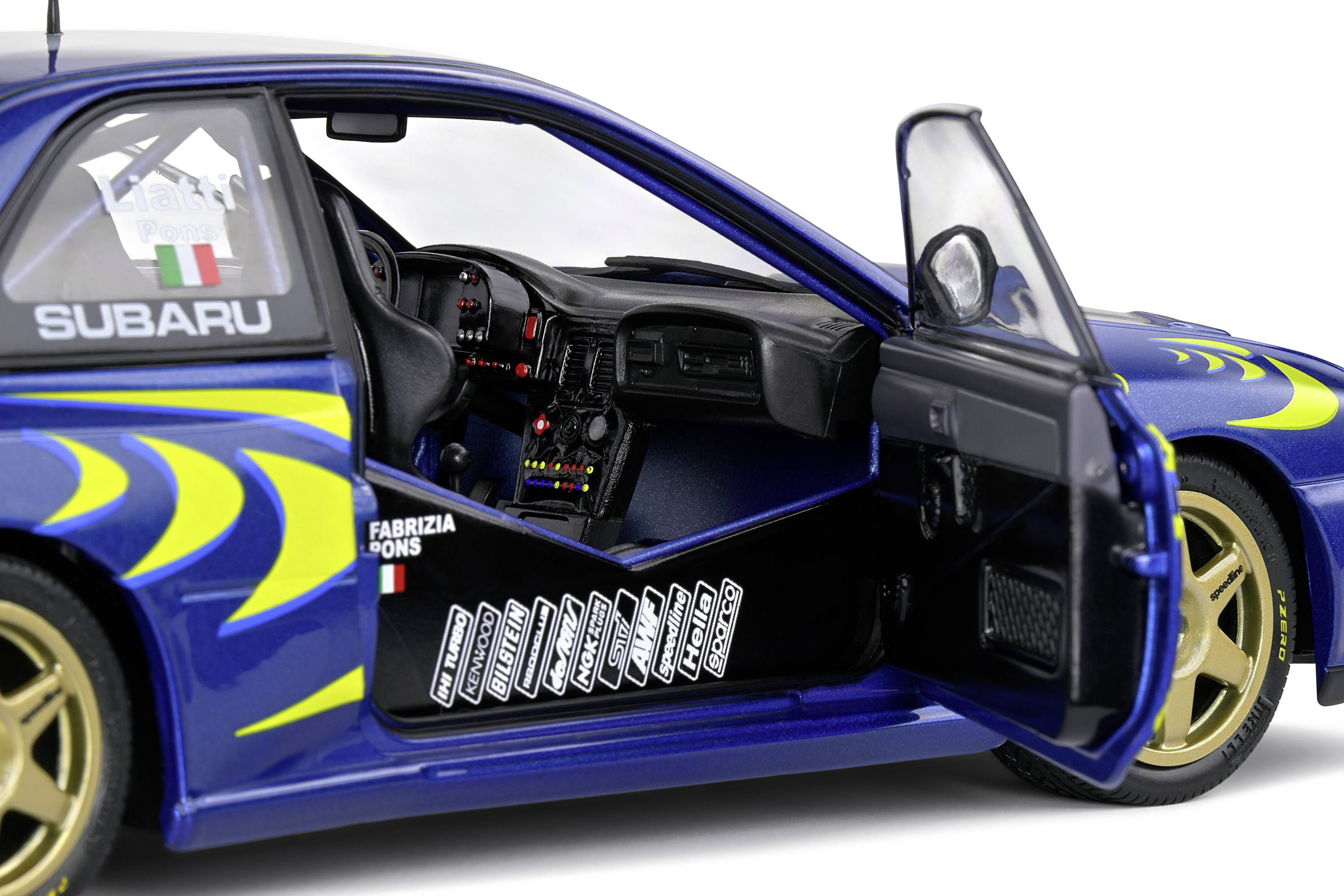 Solido Subaru Impreza 22B #4 blau 1:18 Modellauto