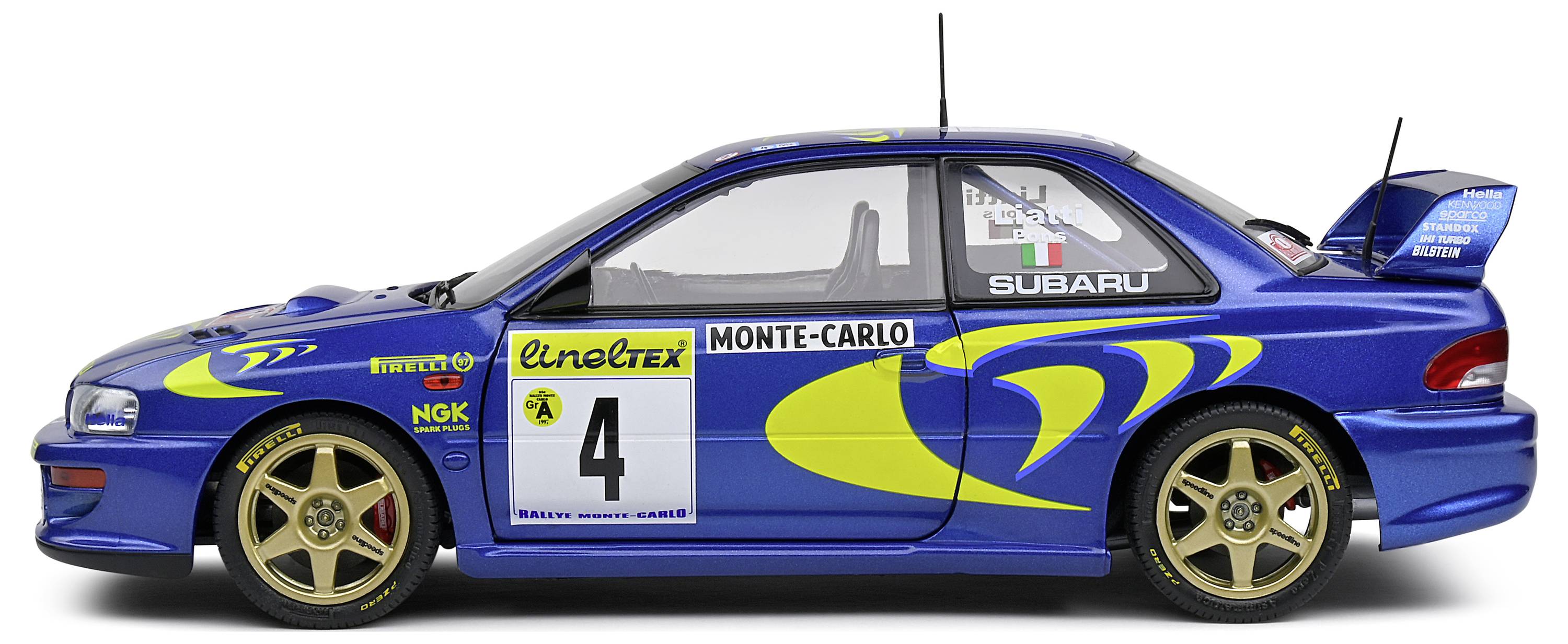 Solido Subaru Impreza 22B #4 blau 1:18 Modellauto