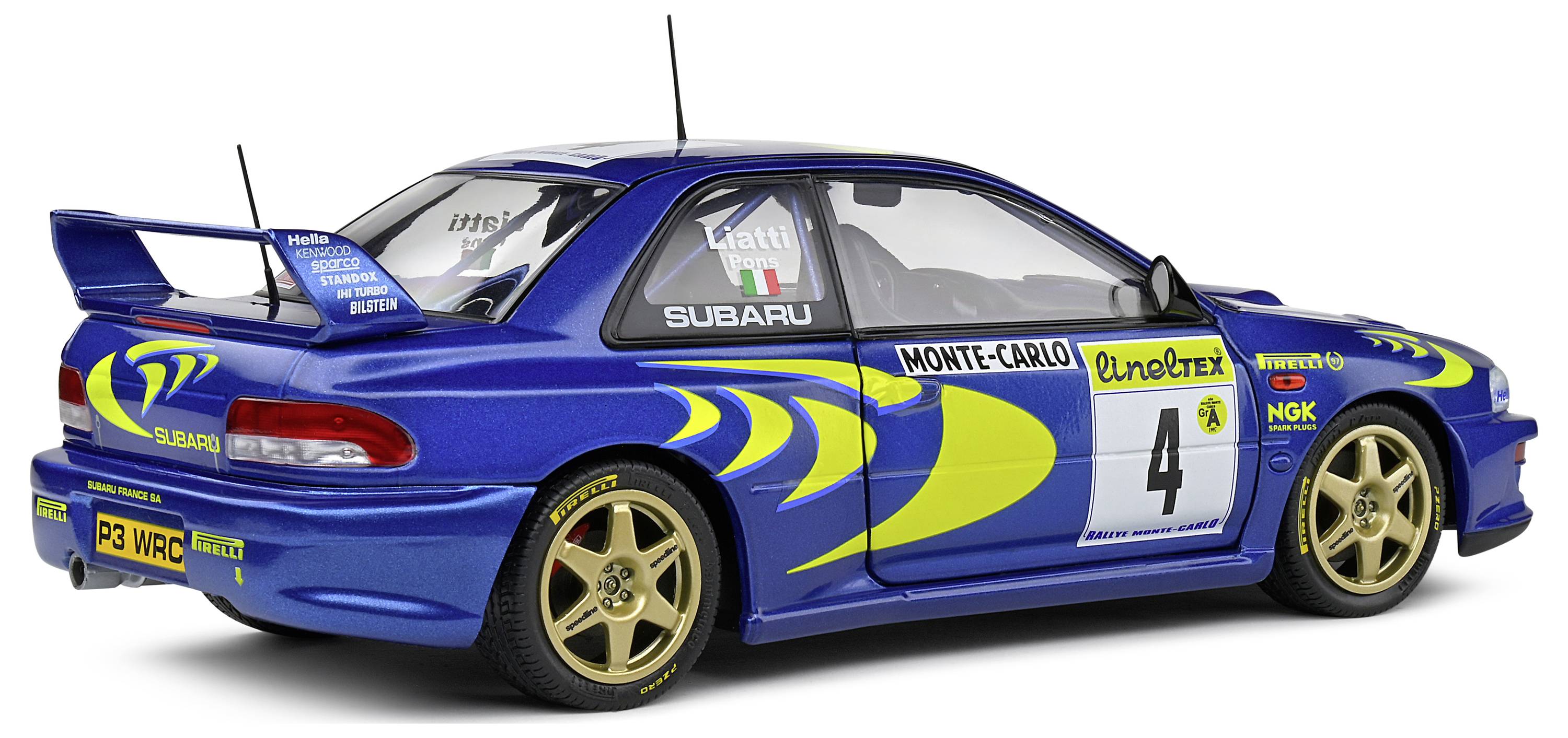 Solido Subaru Impreza 22B #4 blau 1:18 Modellauto