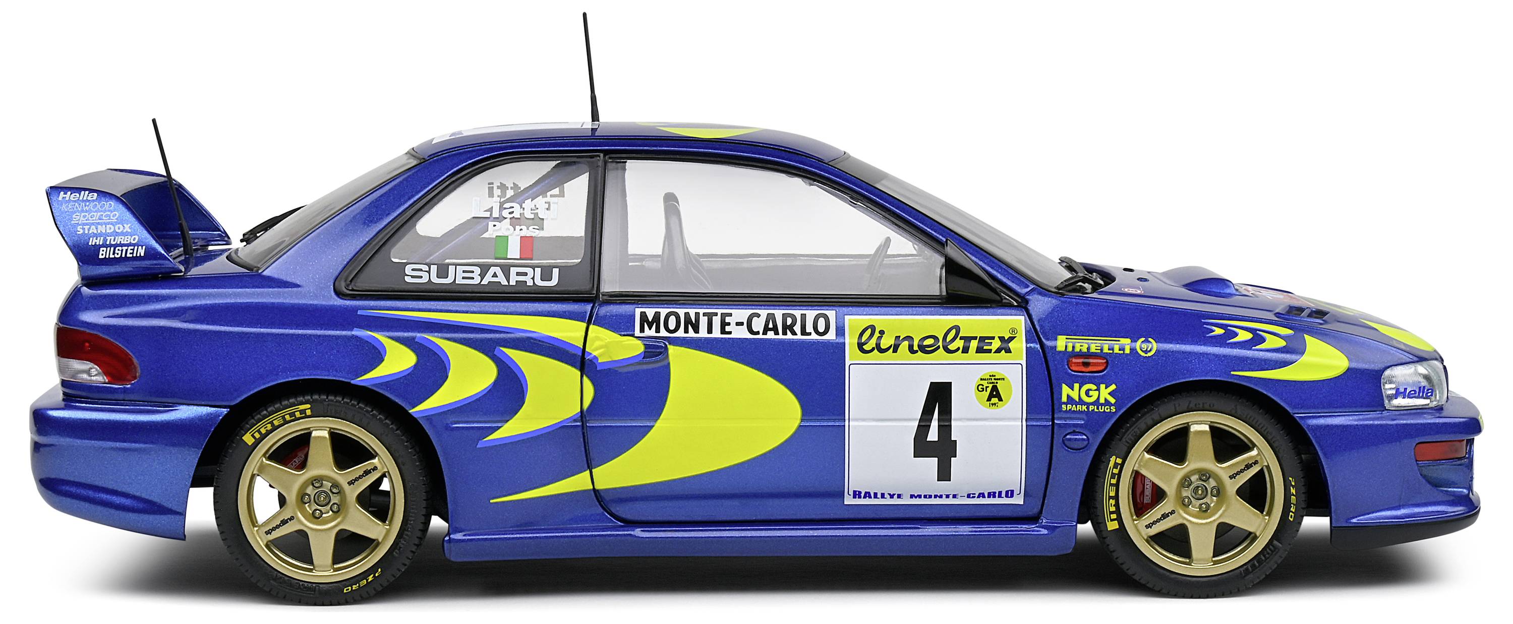 Solido Subaru Impreza 22B #4 blau 1:18 Modellauto