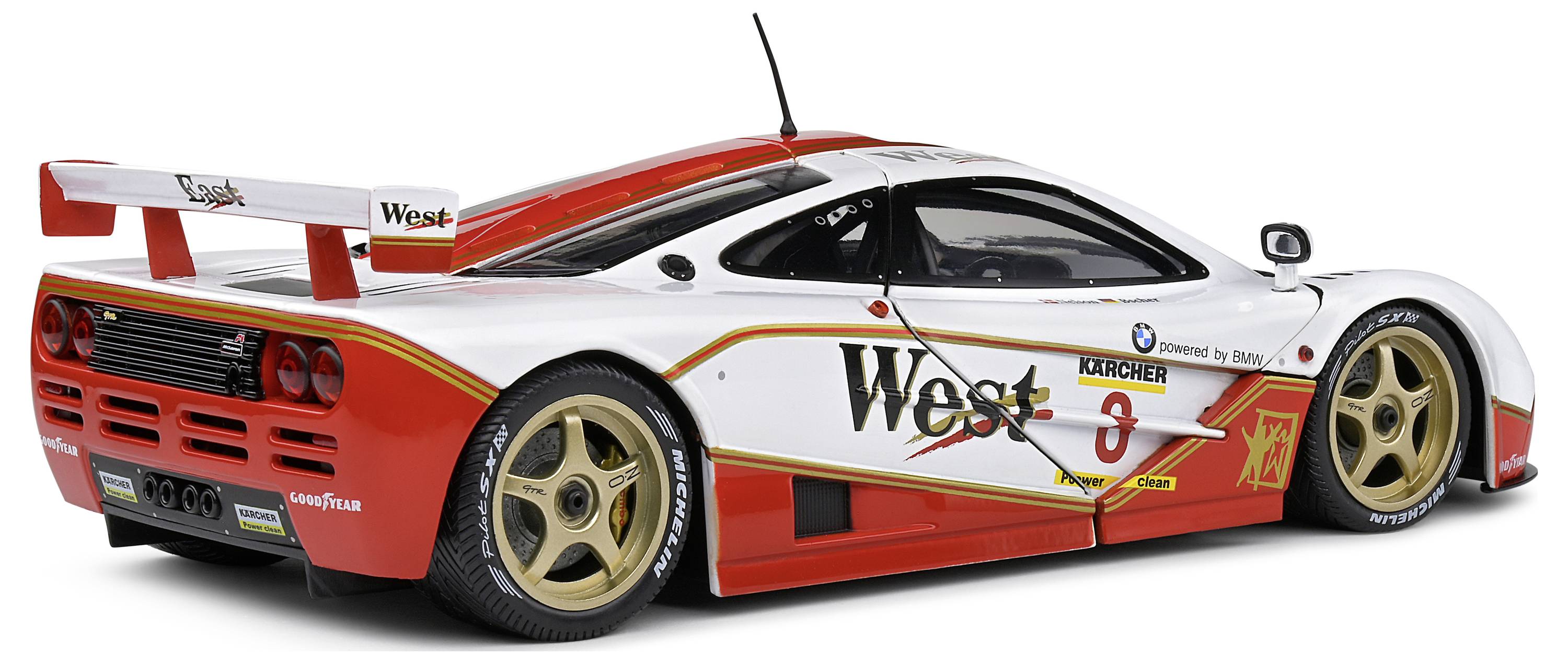 Solido McLaren F1 GTR BPR GT #8 weiß 1:18 Modellauto