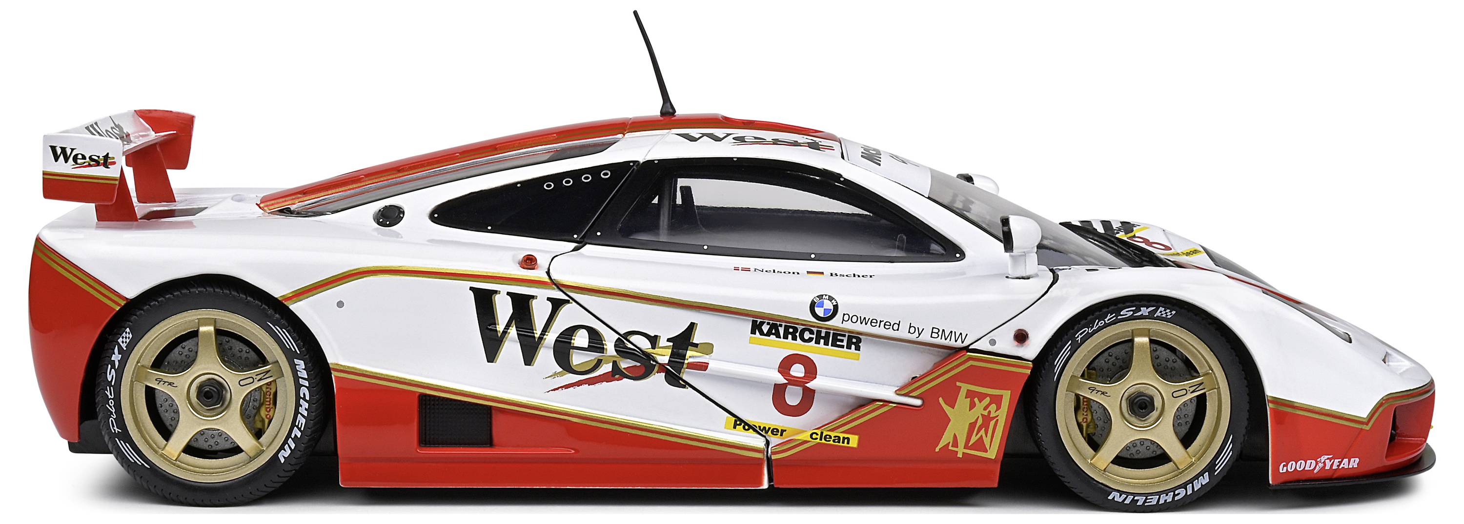 Solido McLaren F1 GTR BPR GT #8 weiß 1:18 Modellauto