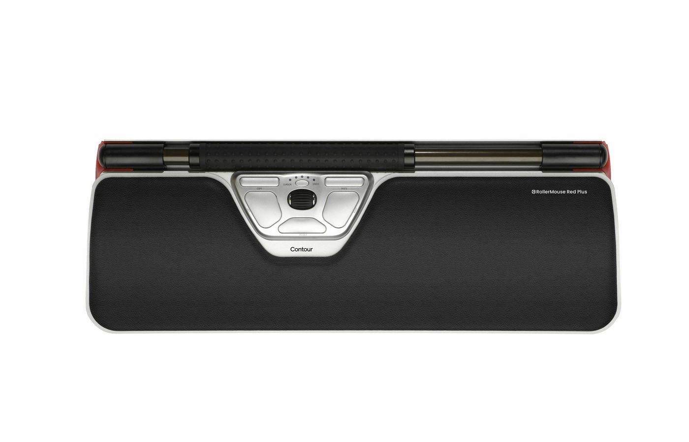 Contour Design RollerMouse RED Plus Maus, Mauspad-Set Bluetooth® Schwarz, Silber 7 Tasten 600 dpi, 800 dpi, 1000 dpi, 1200 dpi
