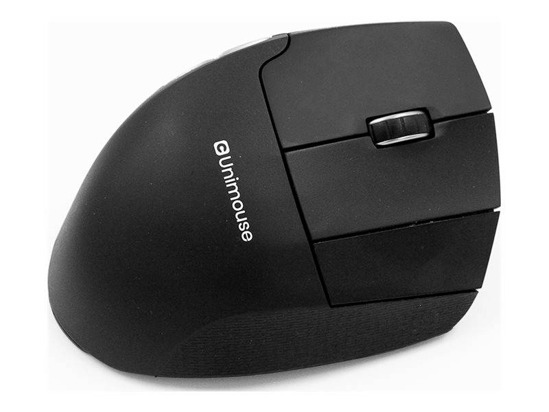 Contour Design UniMouse Bluetooth Maus Bluetooth® Optisch Schwarz 7 Tasten 800 dpi, 1000 dpi, 1200 dpi, 1400 dpi, 1600 dpi, 2000