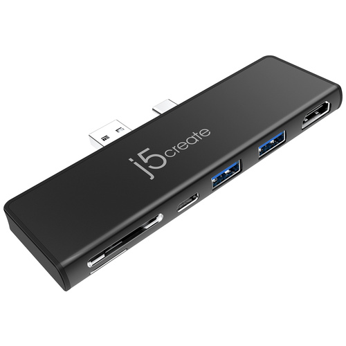 J5create USB 3.2 Gen 1 (USB 3.0), USB-C® Tablet Dockingstation JCD324B-N