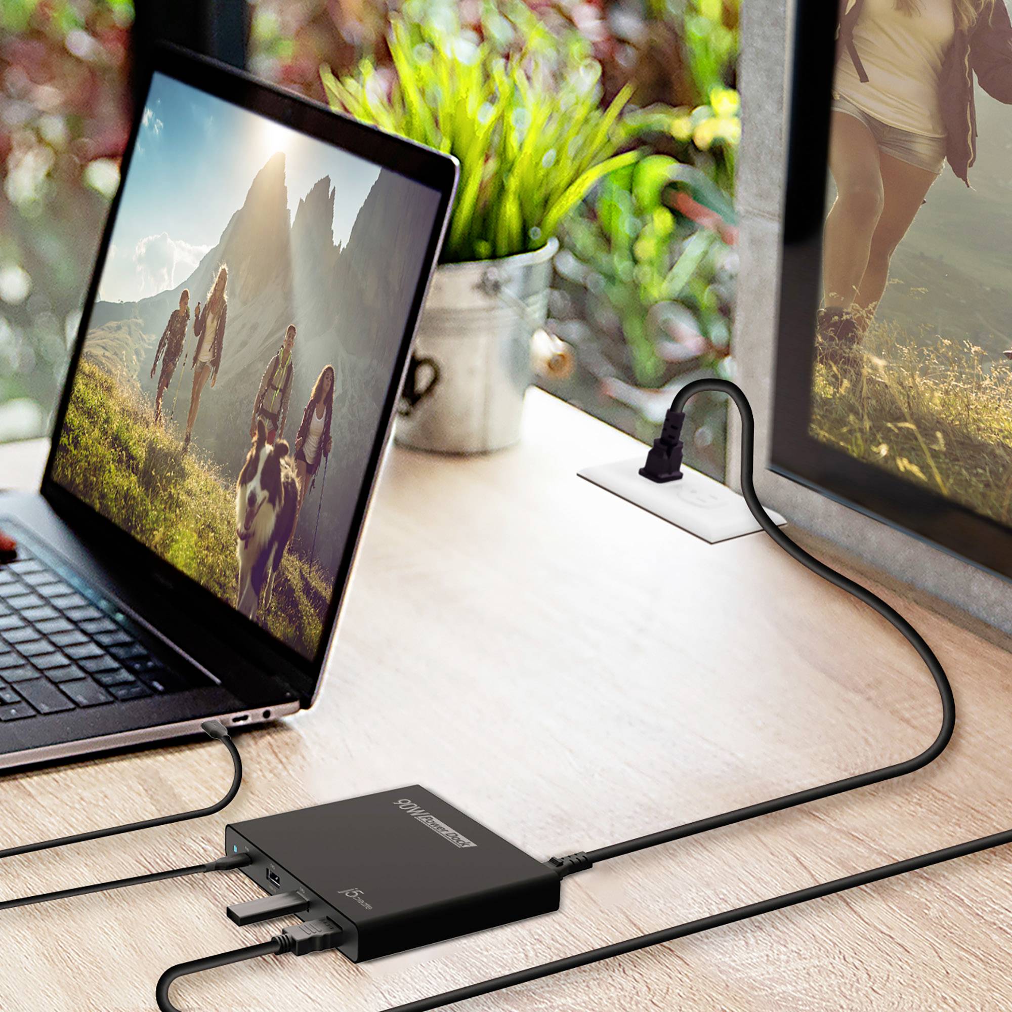 J5create USB-C® Dockingstation JCDP392-EN Passend für Marke: Universal USB-C® Power Delivery