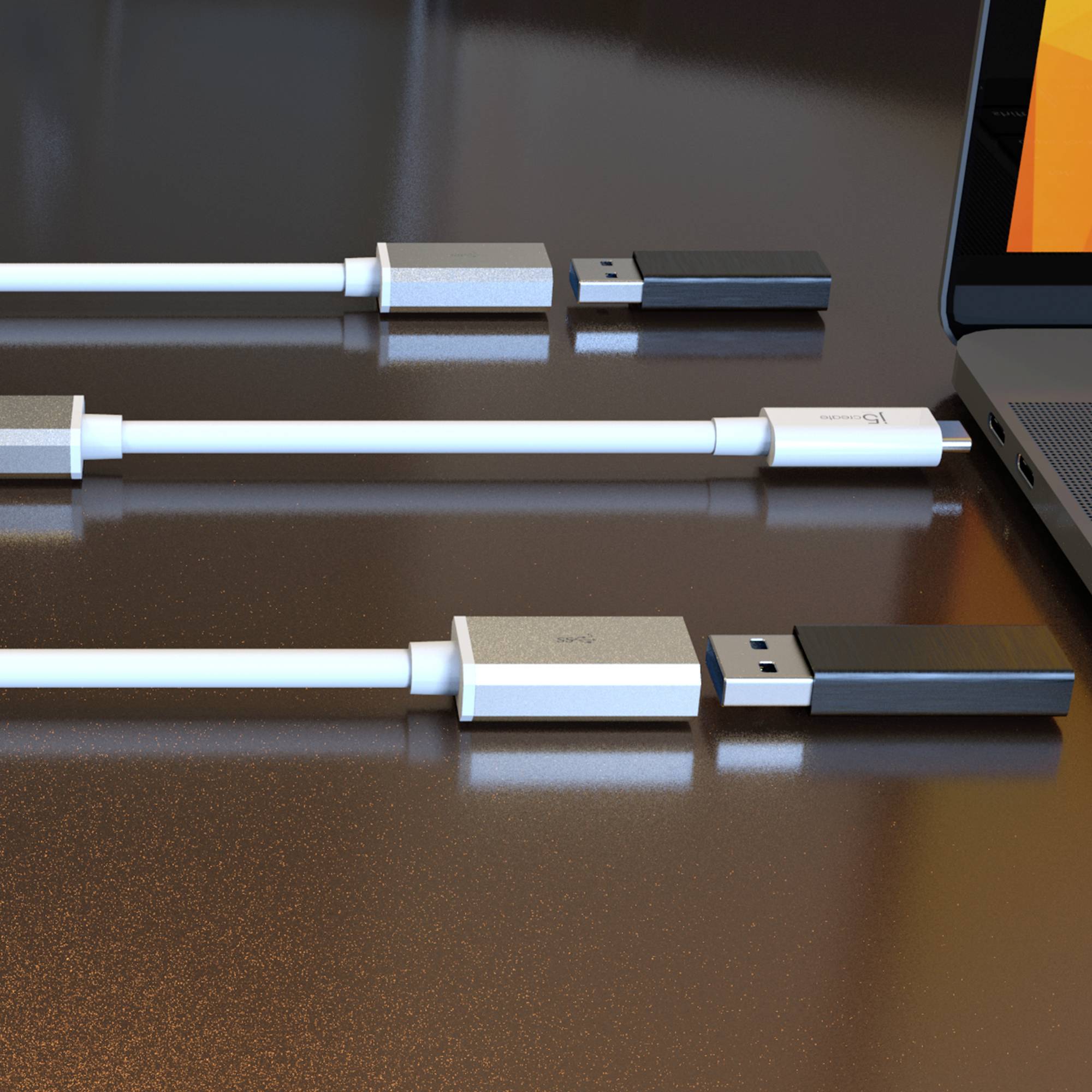 J5create USB 3.2 Gen 2 (USB 3.1 Gen 2) Adapter [1x USB-C® - 1x USB 3.2 Gen 2 (USB 3.1)] JUCX05-N 0.