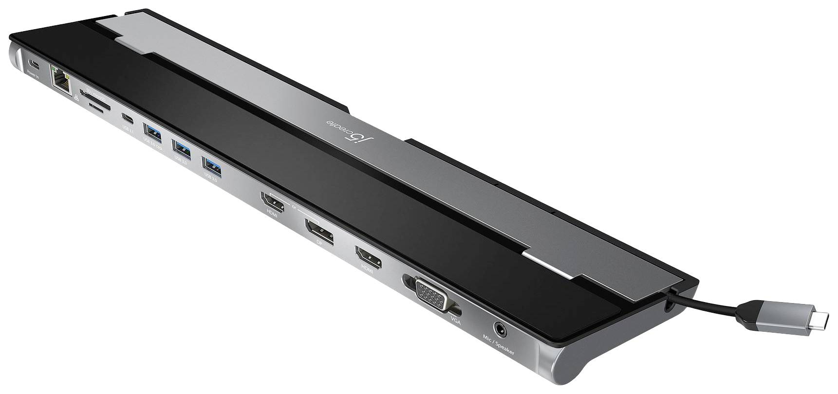 J5create USB-C® Dockingstation Dock Passend für Marke: Universal integrierter Kartenleser, USB-C®
