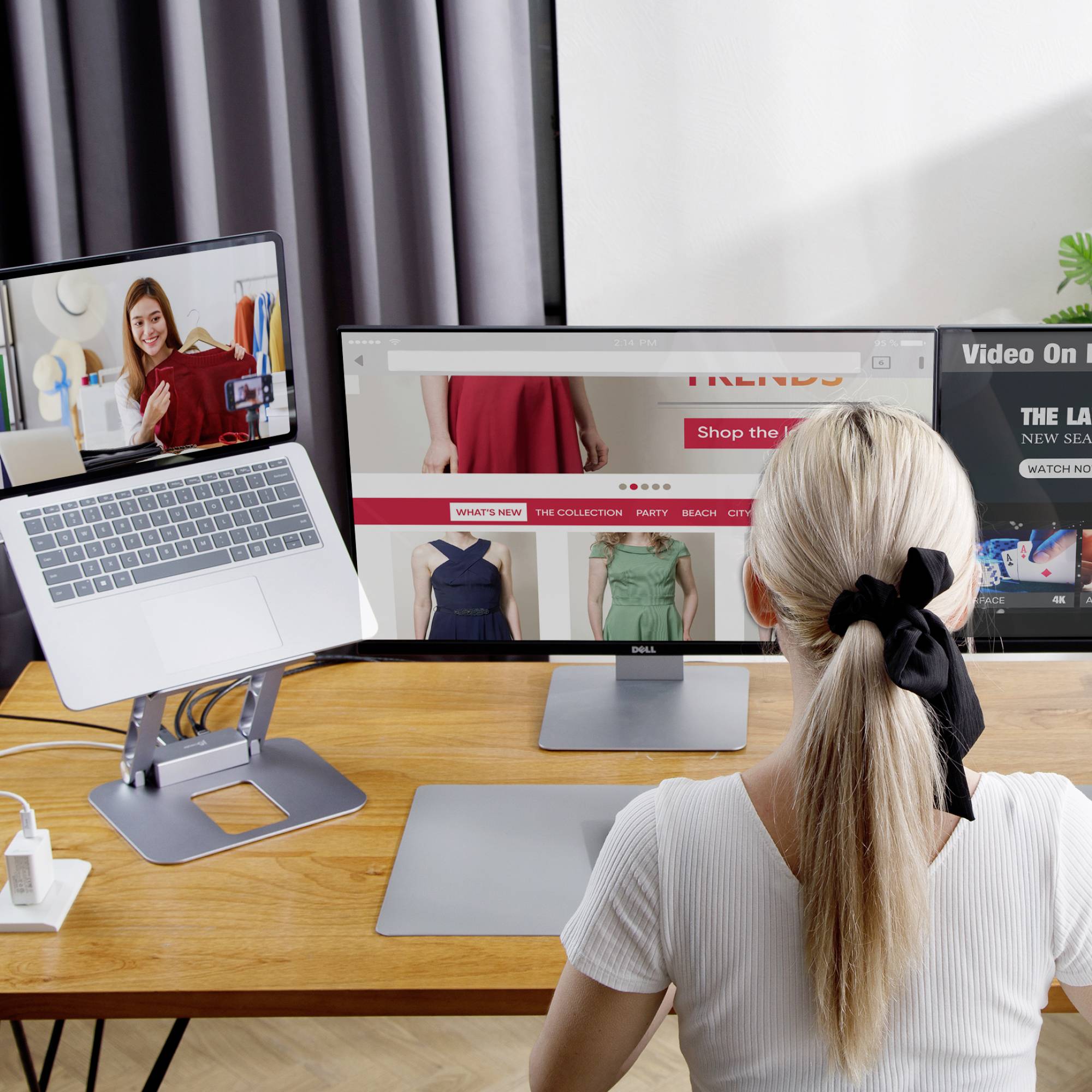 J5create USB-C® Notebook Dockingstation / Ständer JTS427-N Passend für Marke: Universal USB-C® Po