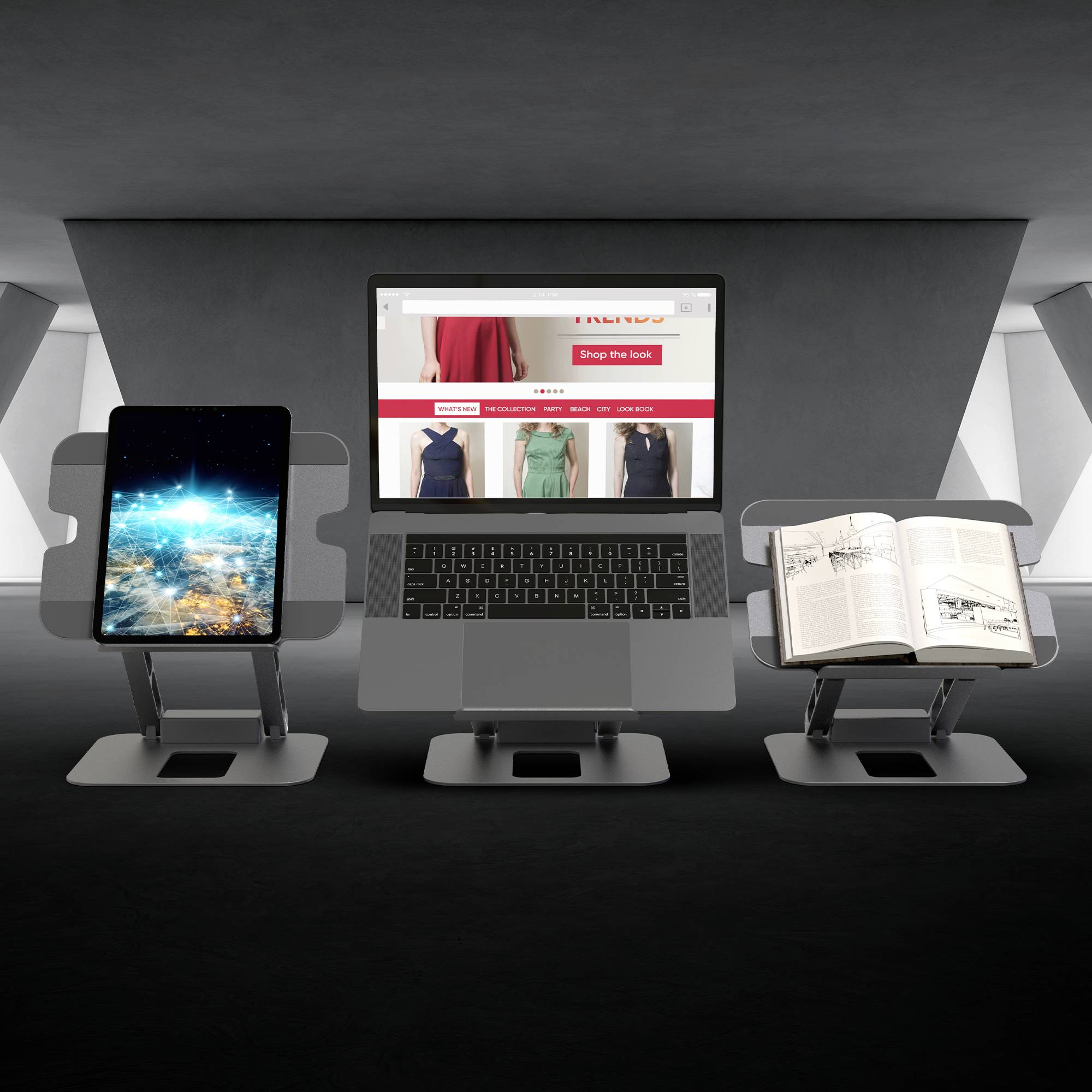 J5create USB-C® Notebook Dockingstation / Ständer JTS427-N Passend für Marke: Universal USB-C® Po