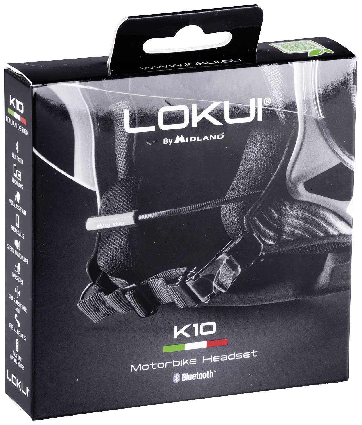Midland Lokui K10 C1624 Bluetooth®-Headset mit Mikrofon Passend für (Helmtyp) alle Helmtypen
