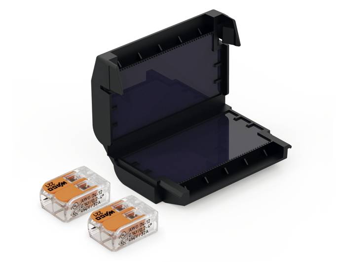 CellPack 407860 EASY-PROTECT/222 Gelbox für Verbindungsklemmen flexibel: 0.2-4mm² starr: 0.2-4mm² 1 St. Schwarz