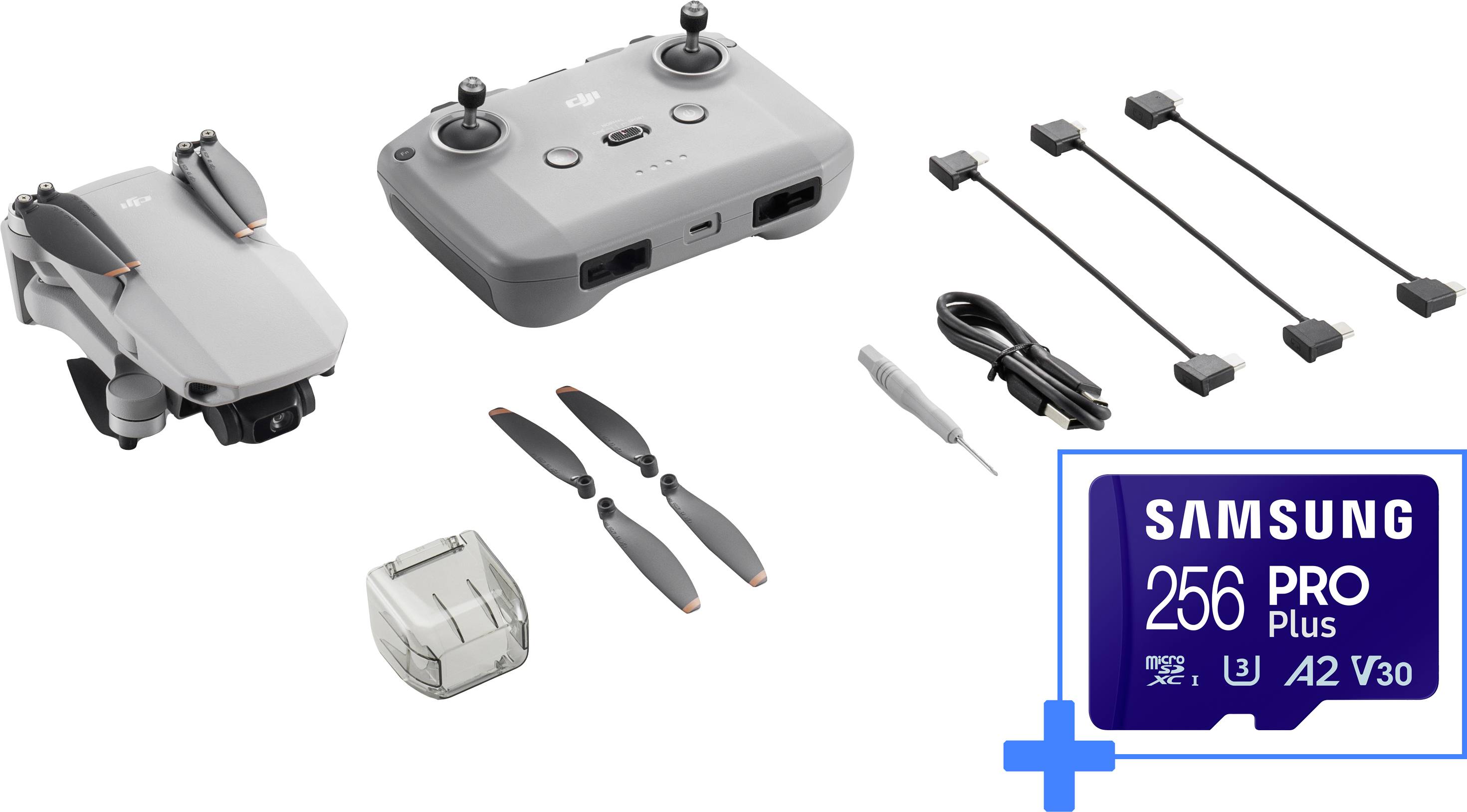 DJI Mini 2 SE Quadrocopter RtF Einsteiger, Kameraflug, Profi Hellgrau (matt)