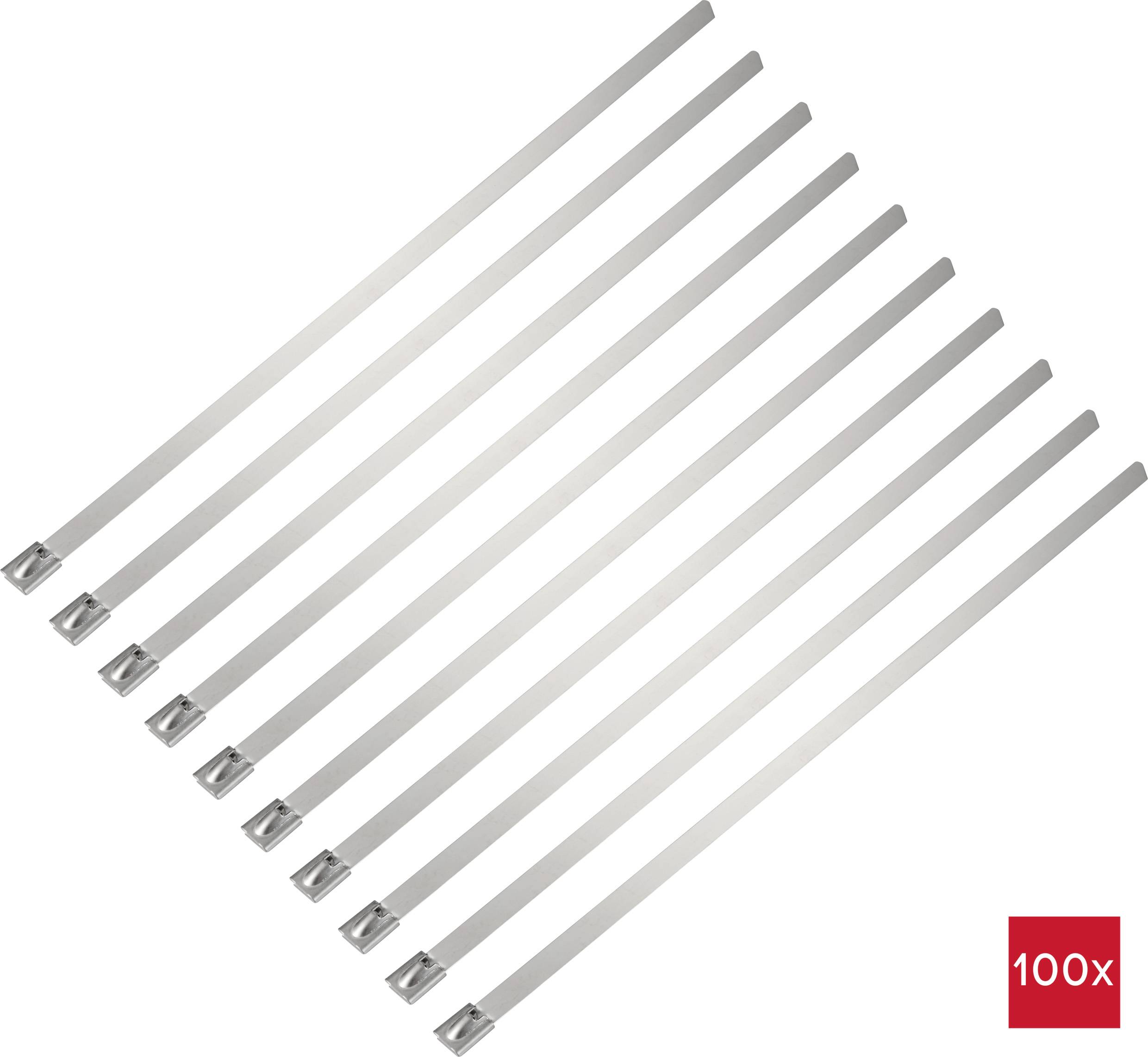 TRU COMPONENTS TC-12659388 Stahlkabelbinder 290 mm 7.9 mm AISI 304 100 St.