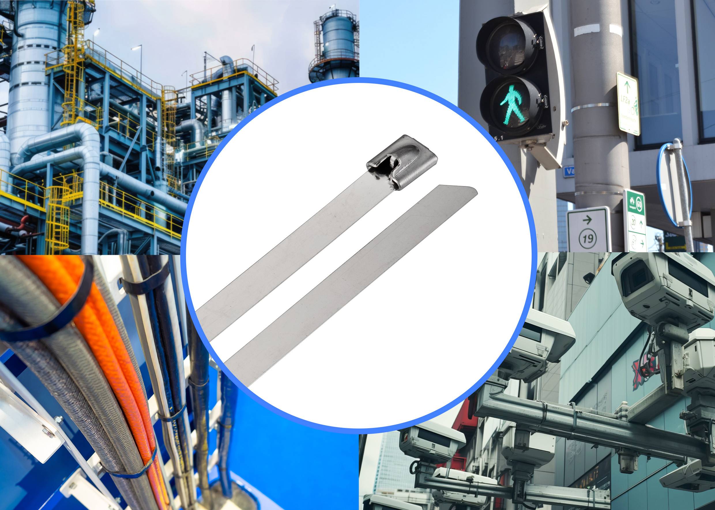 TRU COMPONENTS TC-12659388 Stahlkabelbinder 290mm 7.9mm AISI 304 100St.