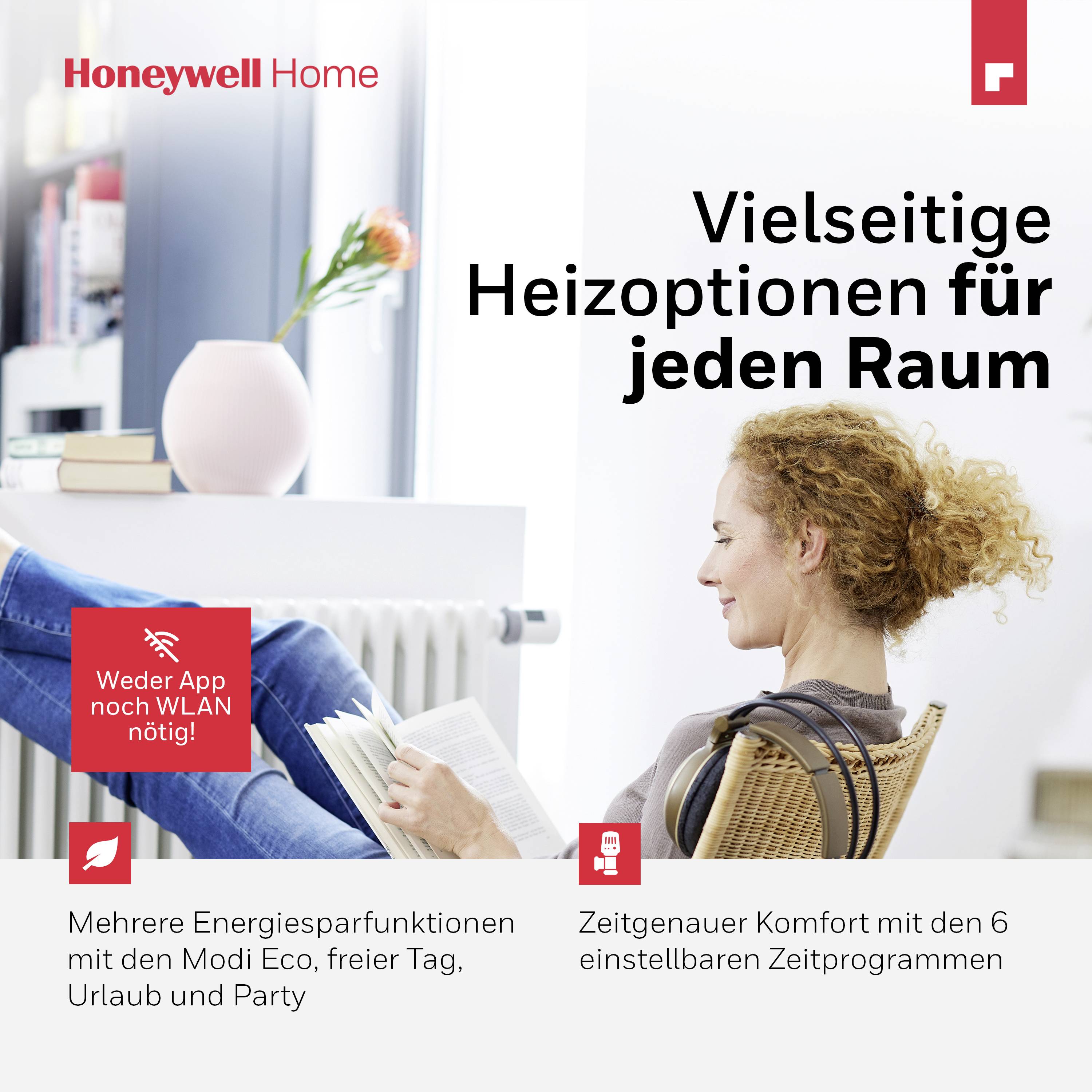 Honeywell HR35R Rondostat Heizkörperthermostat elektronisch 5 bis 30°C
