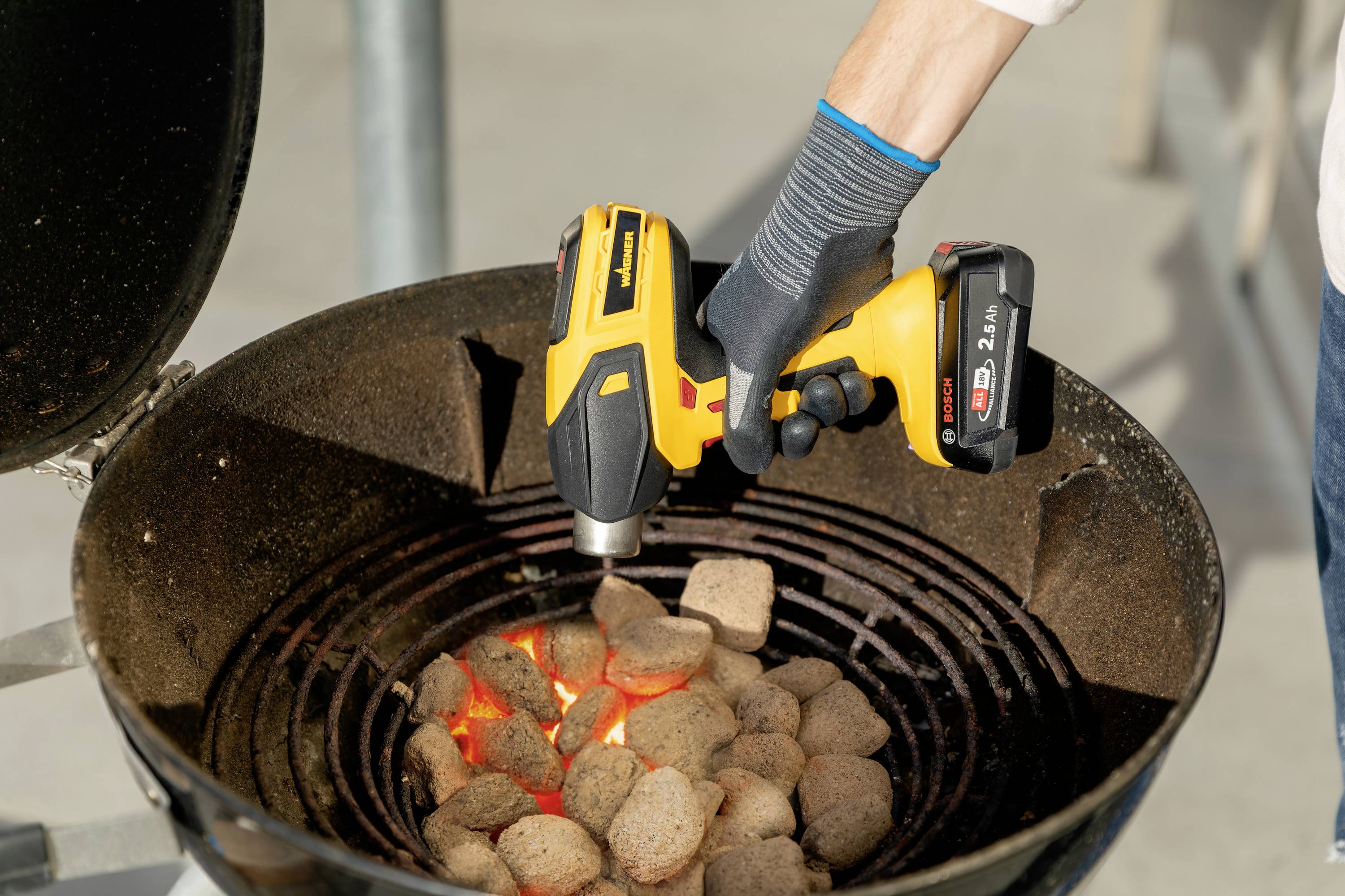 Wagner 2420168 Furno 550 18V Akku-Heißluftgebläse ohne Akku, ohne Ladegerät