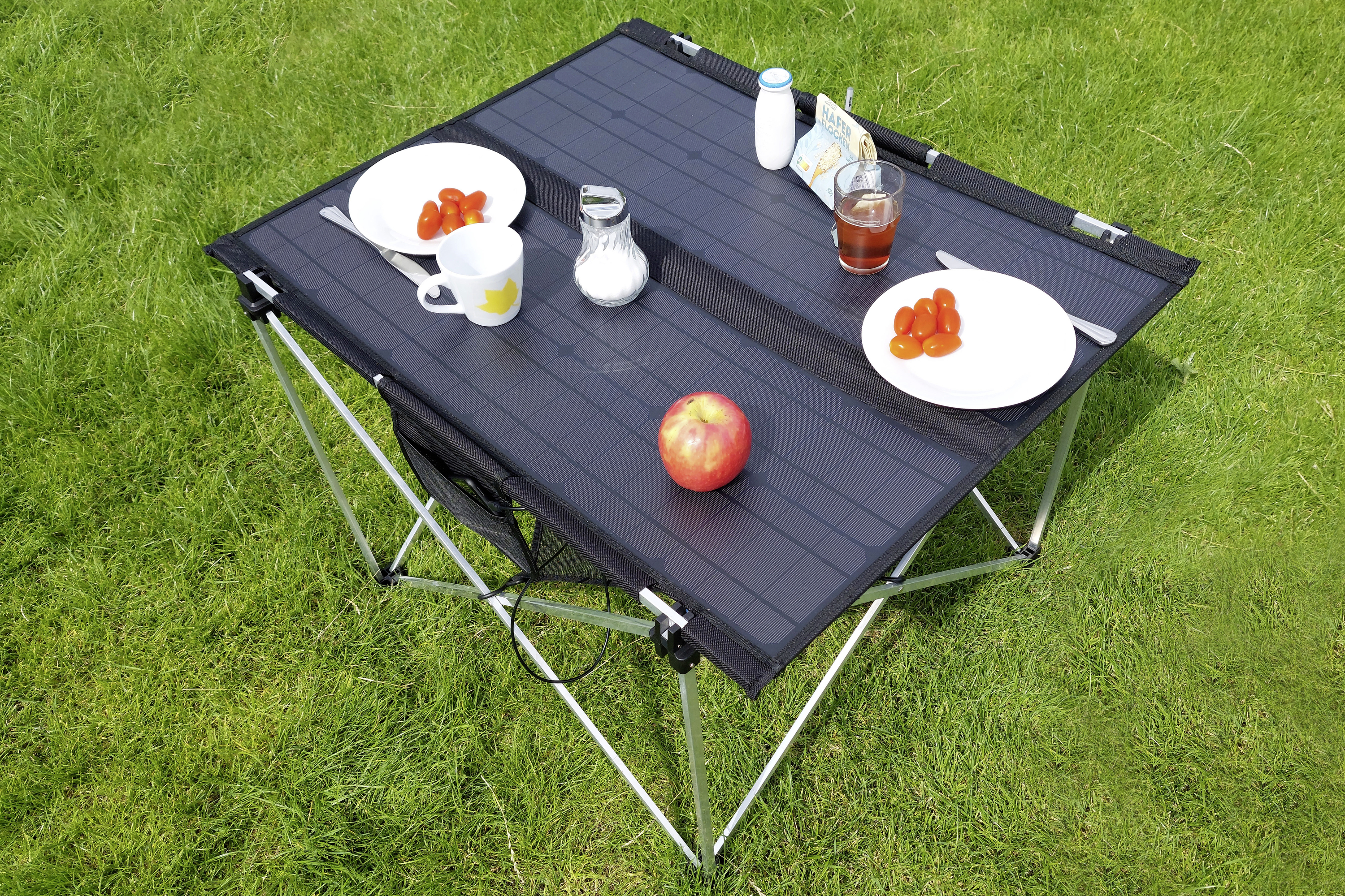 Technaxx Campingtisch TX-252 Camping Tisch Schwarz, Silber 5084 Belastbarkeit (Gewicht) (max.) 20kg