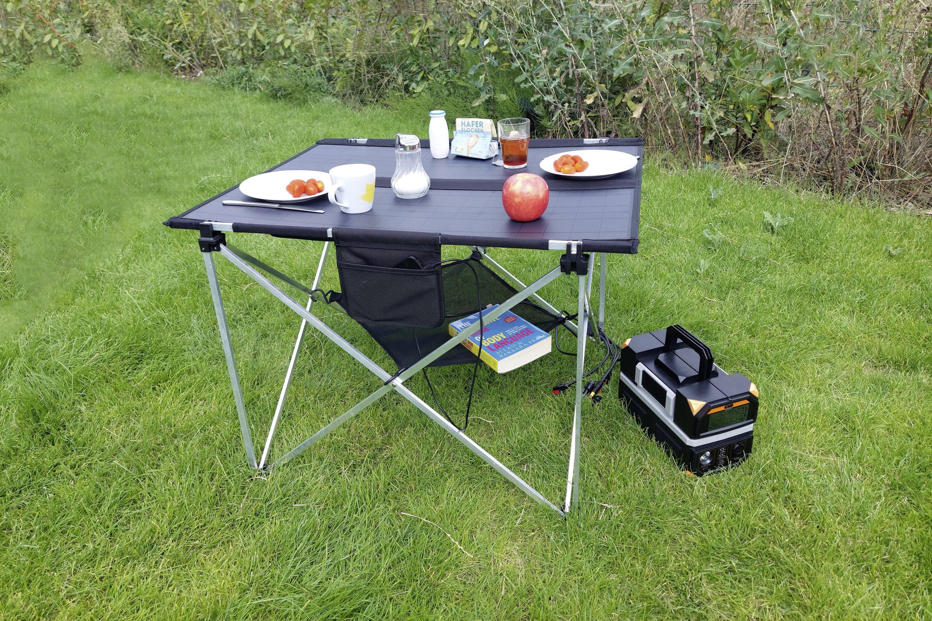 Technaxx Campingtisch TX-252 Camping Tisch Schwarz, Silber 5084 Belastbarkeit (Gewicht) (max.) 20kg