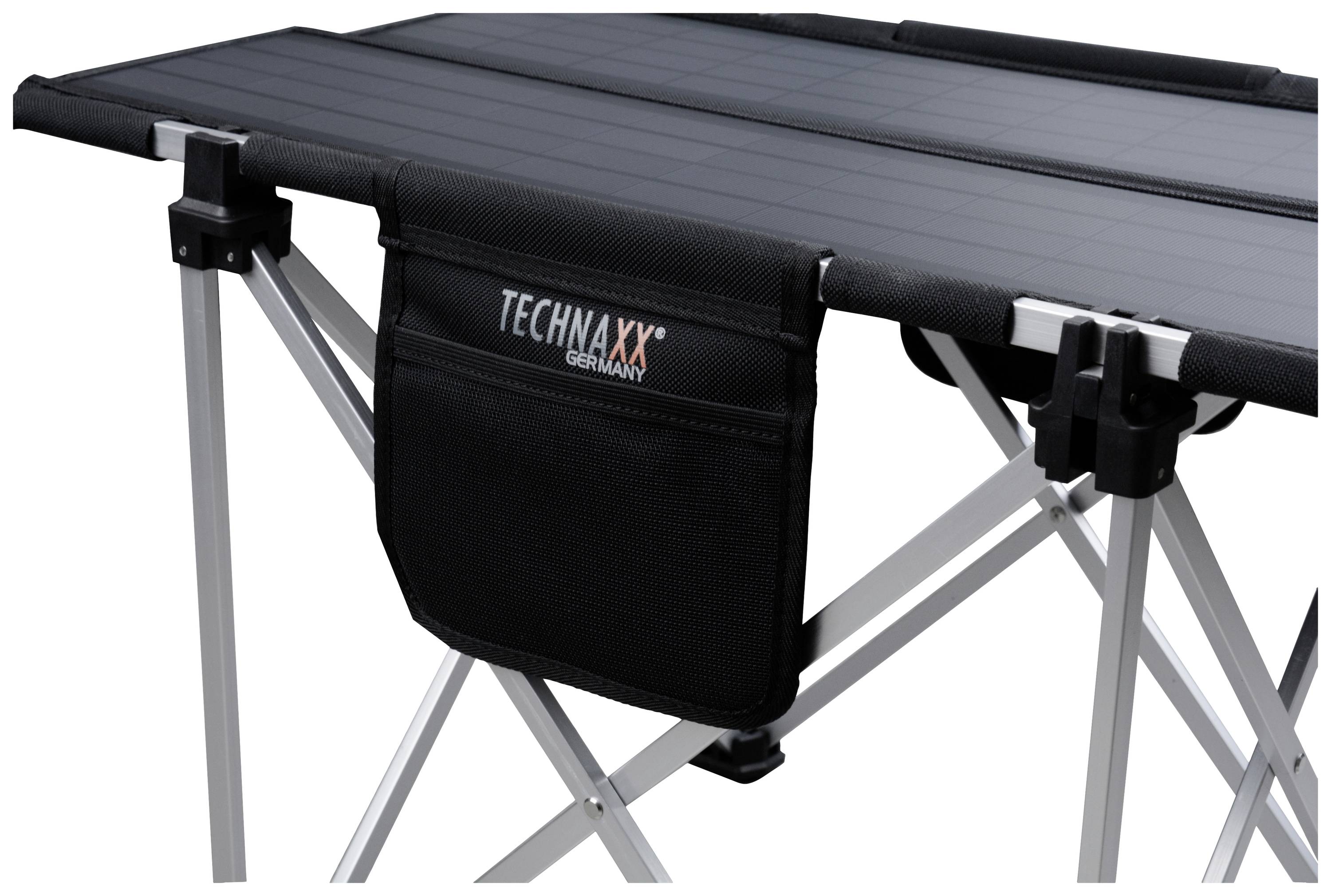 Technaxx Campingtisch TX-252 Camping Tisch Schwarz, Silber 5084 Belastbarkeit (Gewicht) (max.) 20kg