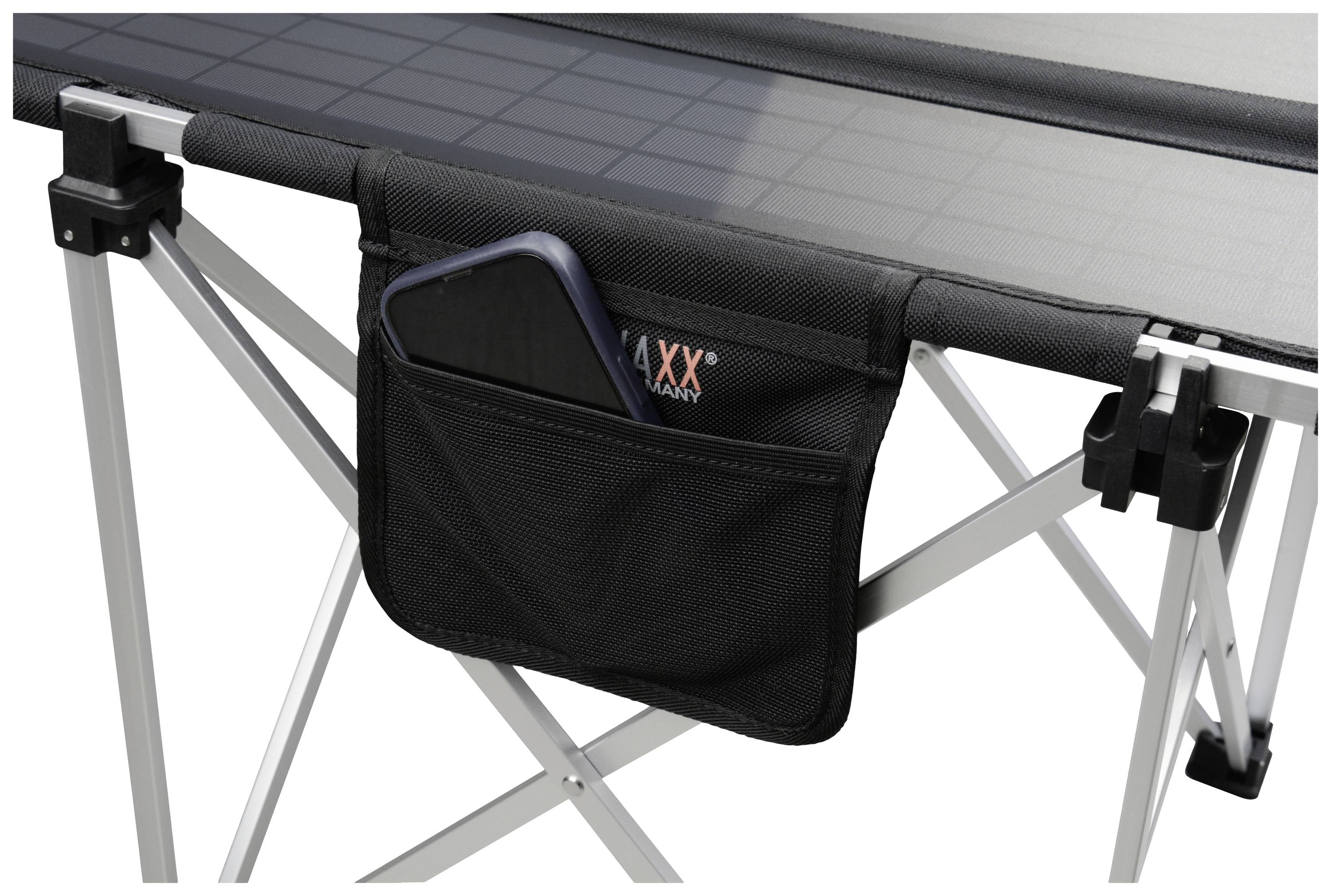 Technaxx Campingtisch TX-252 Camping Tisch Schwarz, Silber 5084 Belastbarkeit (Gewicht) (max.) 20kg