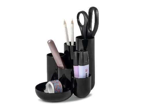 HAN CAMPUS 17480-13 Schreibtischköcher Schwarz Anzahl der Fächer: 6