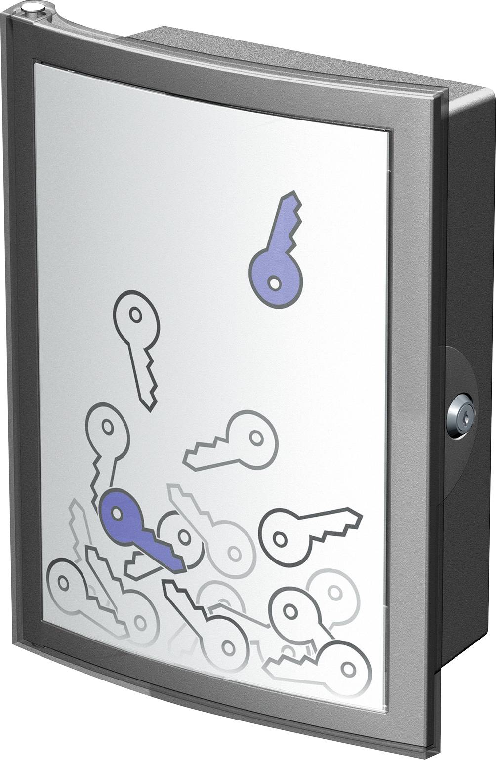 HAN Schlüsselkasten INDEX 4023-191 Anzahl Haken 63 Dunkelgrau, Transluzent, Klar