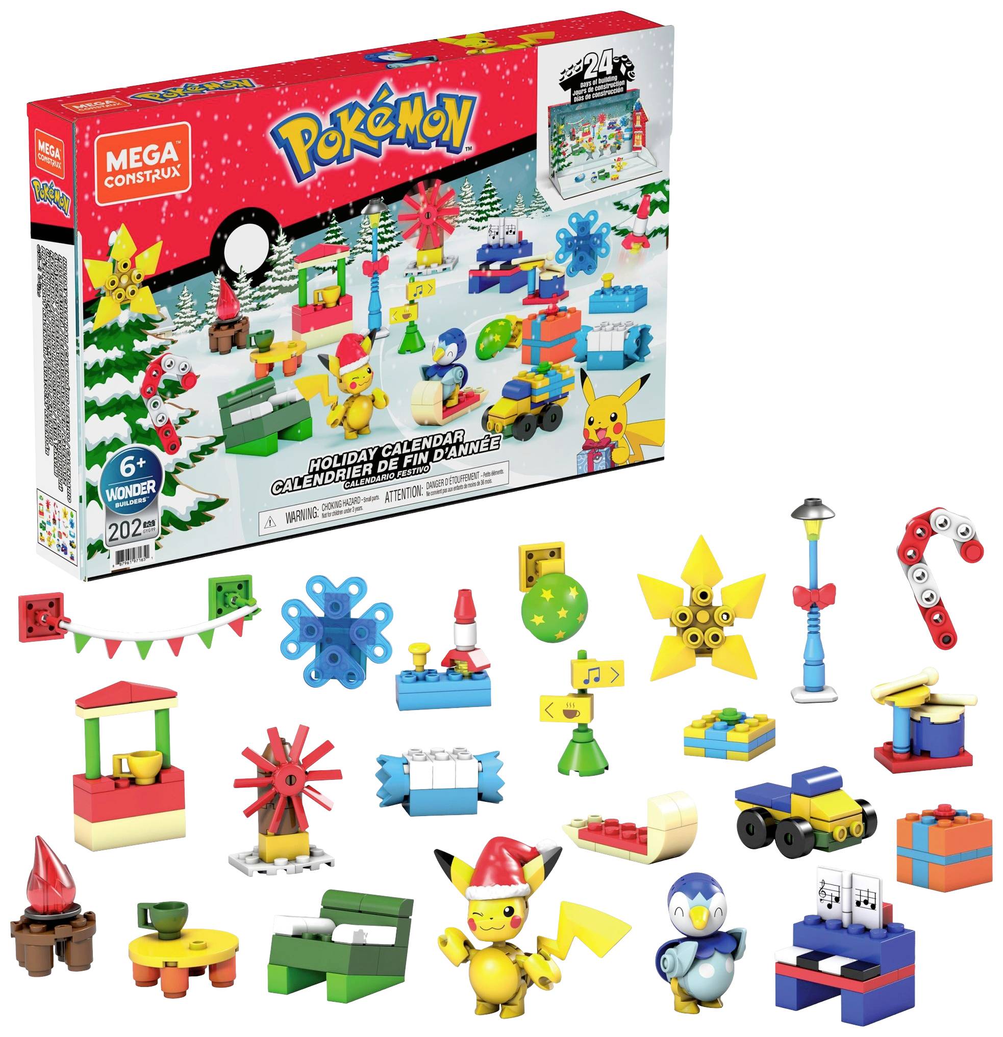 Mattel MEGA Construx Pokémon Spielwaren Adventskalender Altersklasse ab 6 Jahre