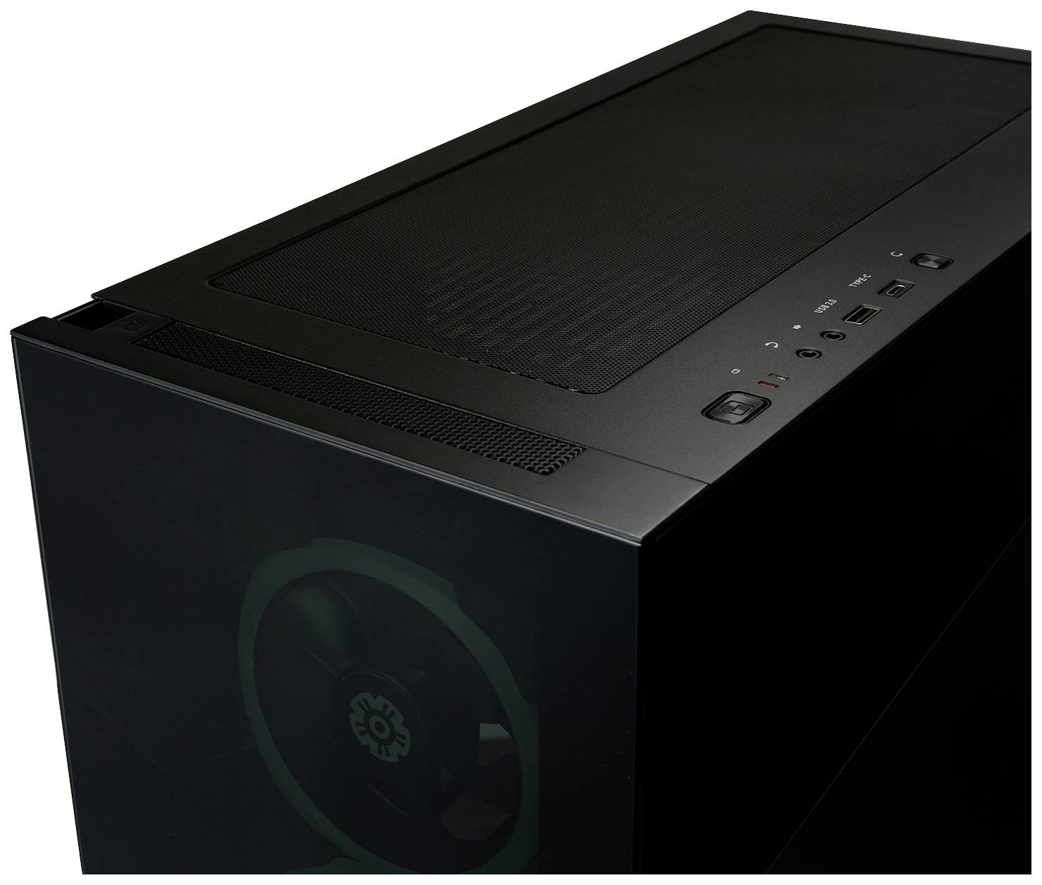 Enermax K8 Midi-Tower PC-Gehäuse Schwarz 3 Vorinstallierte LED Lüfter, Seitenfenster