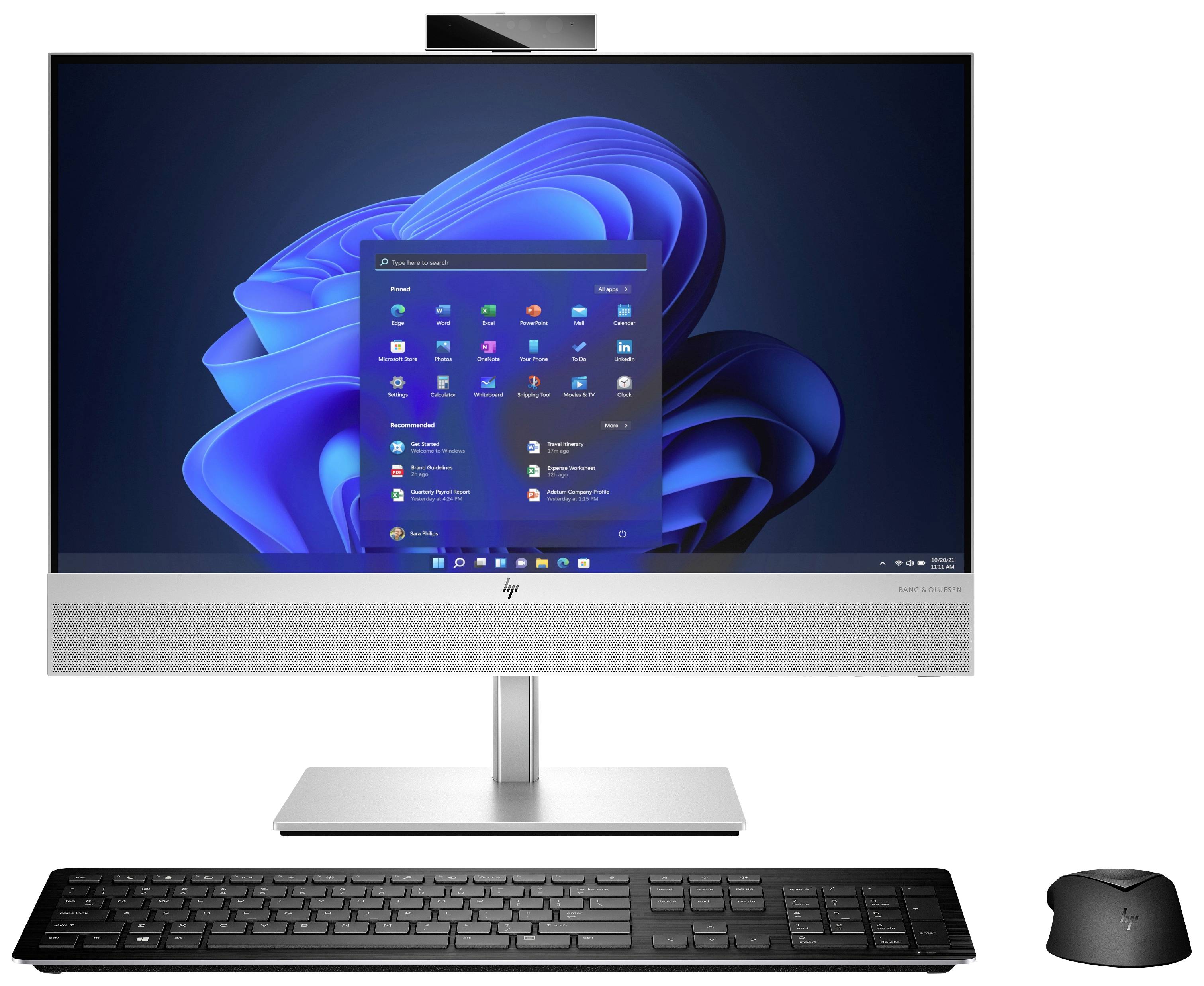 Ein Computer mit einem Bildschirm, der das Betriebssystem Windows zeigt. Tastatur und Maus sind ebenfalls sichtbar.