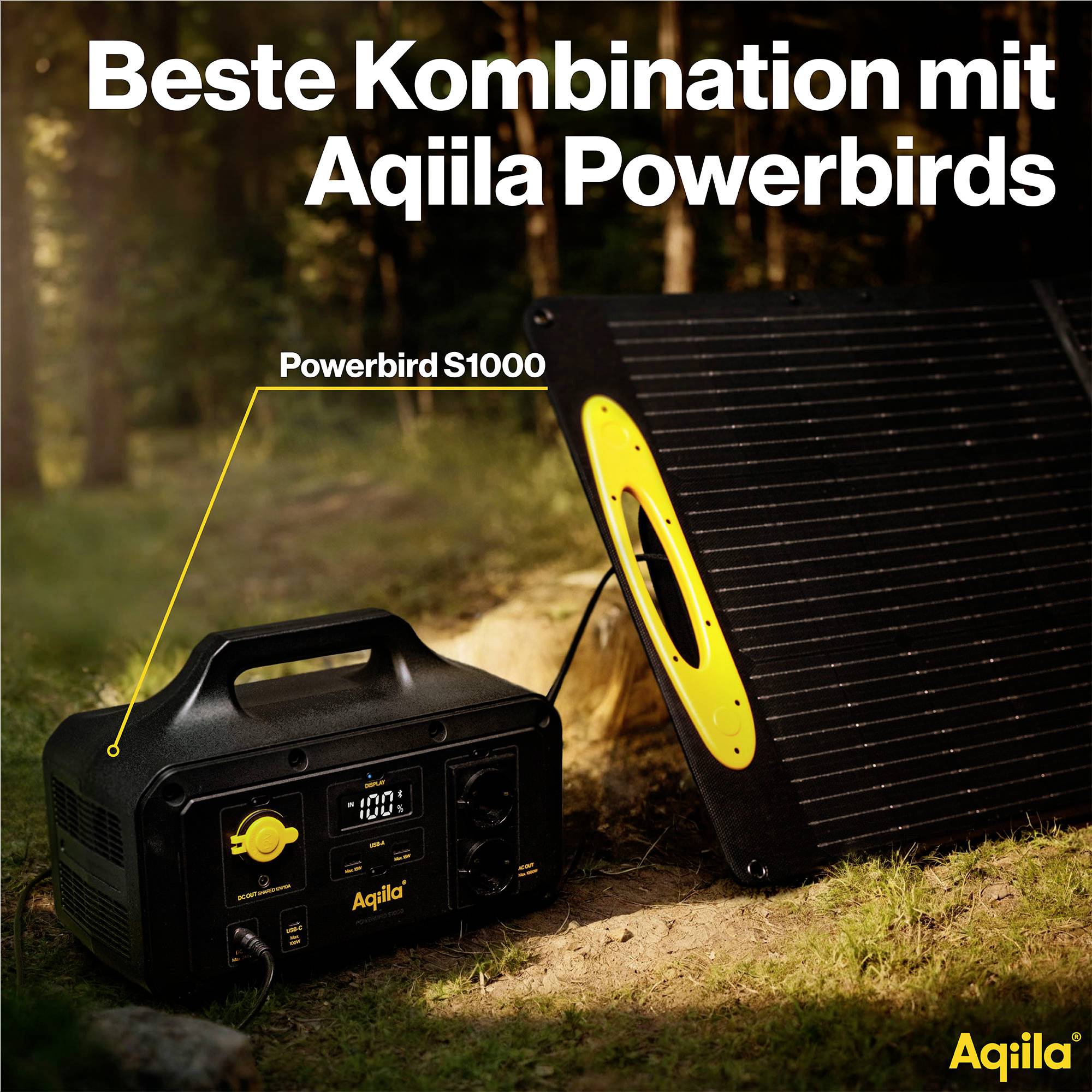 Aqiila SUNBIRD P200 AQSO200SUN010 Solar-Ladegerät Ladestrom Solarzelle 9.75A 200W