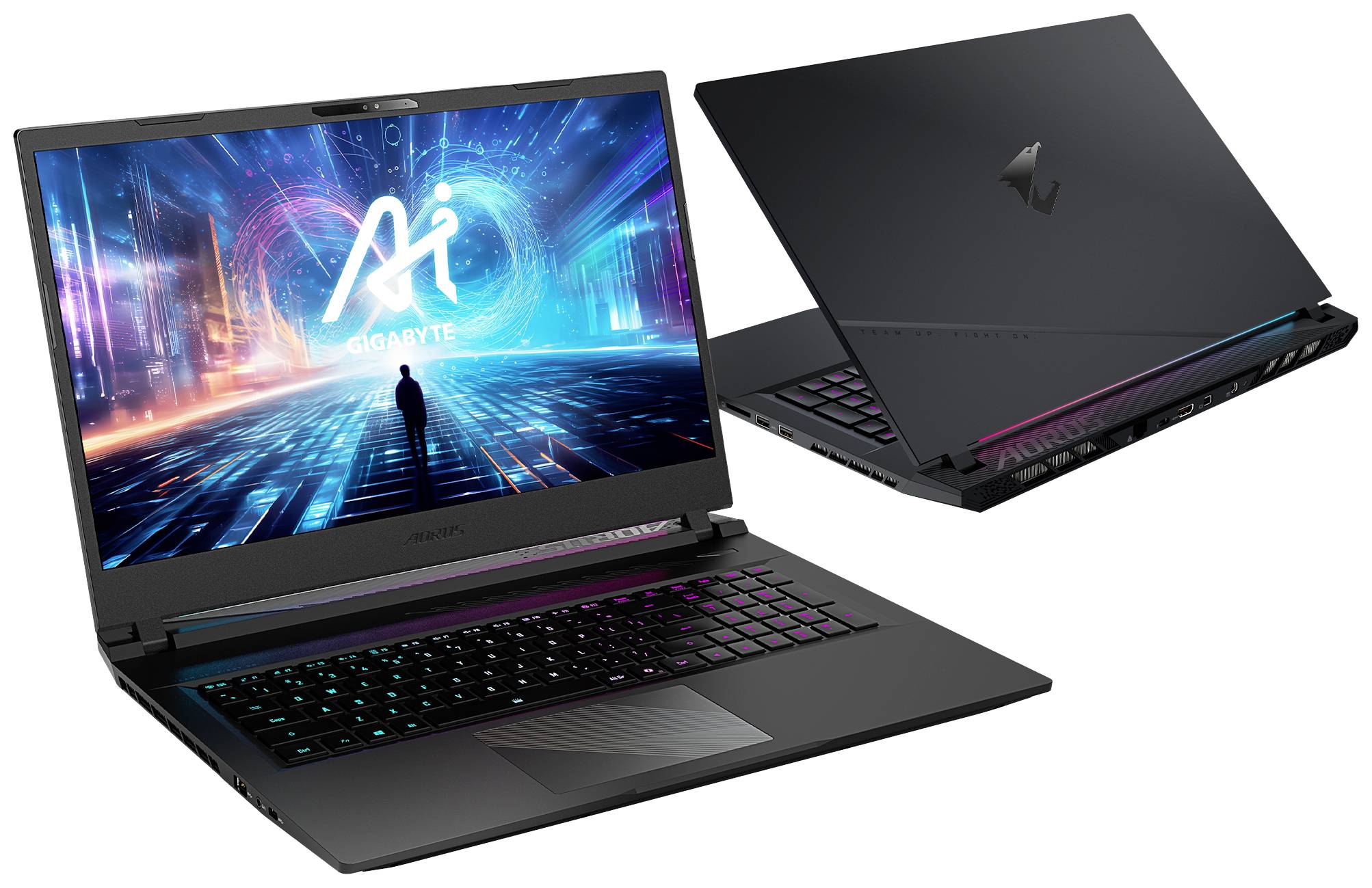 Gigabyte Gaming Notebook AORUS 17 BSF-H3DE654SH 43.9 cm (17.3 Zoll) QHD Intel® Core™ i7 i7-13620H 16 GB RAM 1 TB SSD Deutsch, QWERTZ Grau