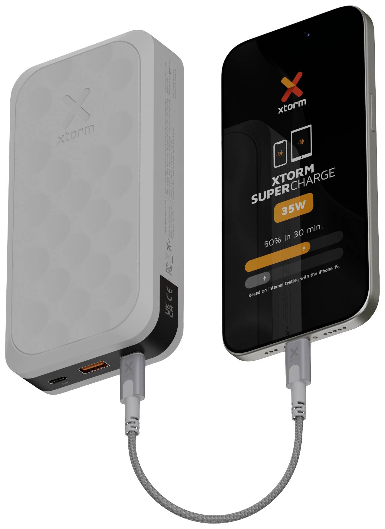 XTORM FS5200 USB-C® Akku 20000 mAh USB PD 2.0 LiPo USB-A, USB-C® Weiß